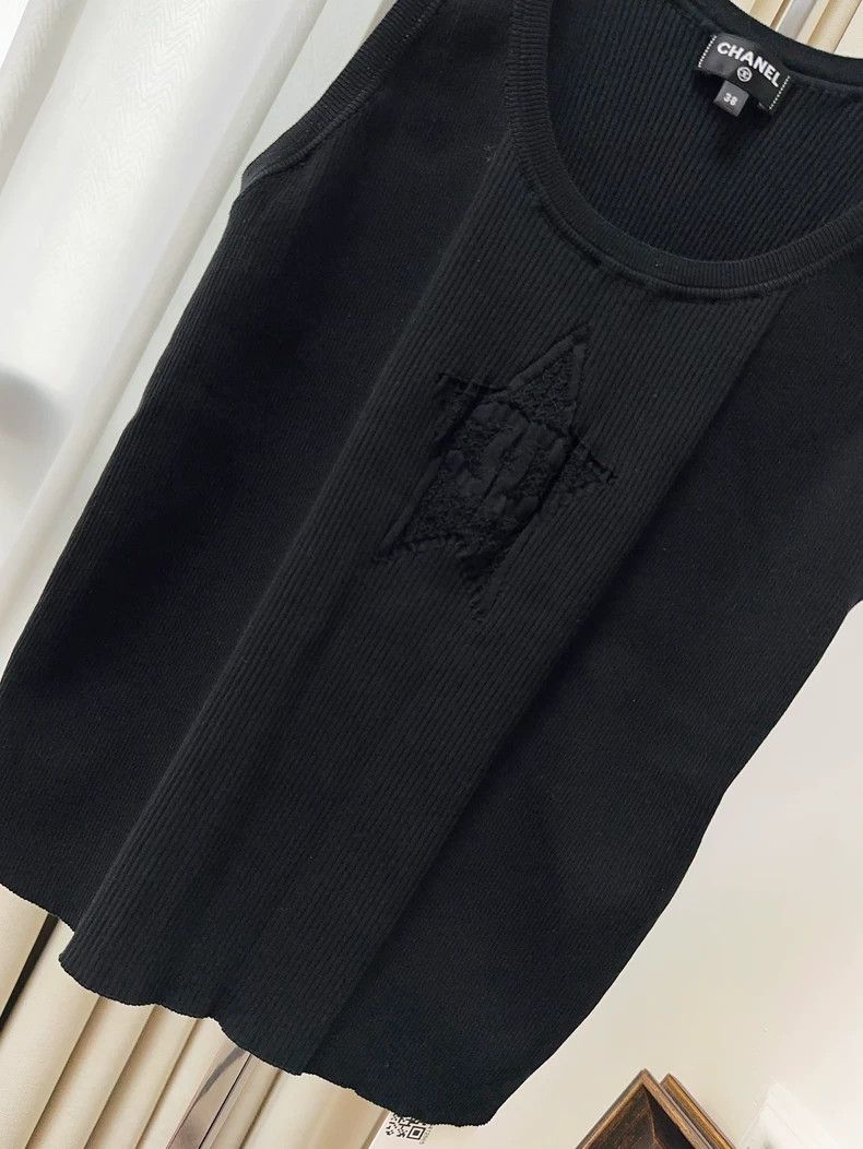 Chanel Chanel 24C popular black star bottom vest Size XS / US 0-2 / IT 36-38 - 3 Thumbnail