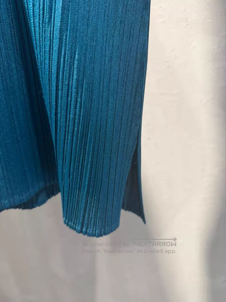 Issey Miyake Issey Miyake Blue Long Sleeve Top Size XL / US 12-14 / IT 48-50 - 3 Thumbnail