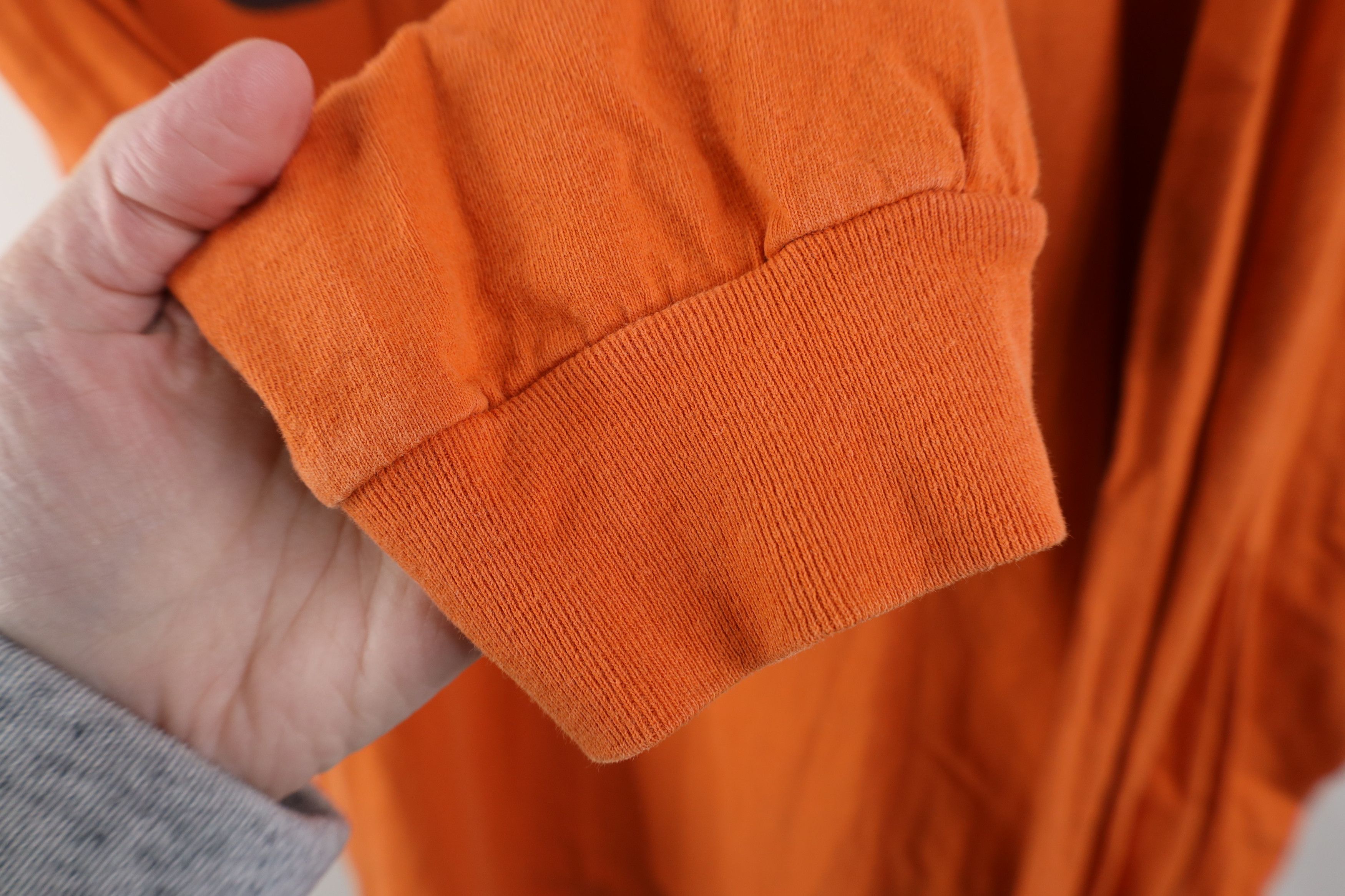 Nike Vintage Y2K Nike Center Swoosh Long Sleeve T-Shirt Orange Size US XL / EU 56 / 4 - 9 Thumbnail