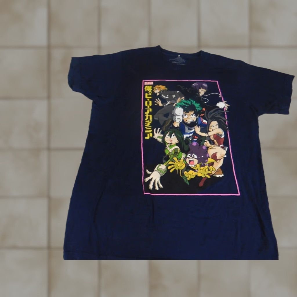Vintage My hero academia Shirt Mens Medium Blue T-Shirt Crew Neck Cotton Blend Polyester Logo Short Sleeve Size US M / EU 48-50 / 2 - 1 Thumbnail