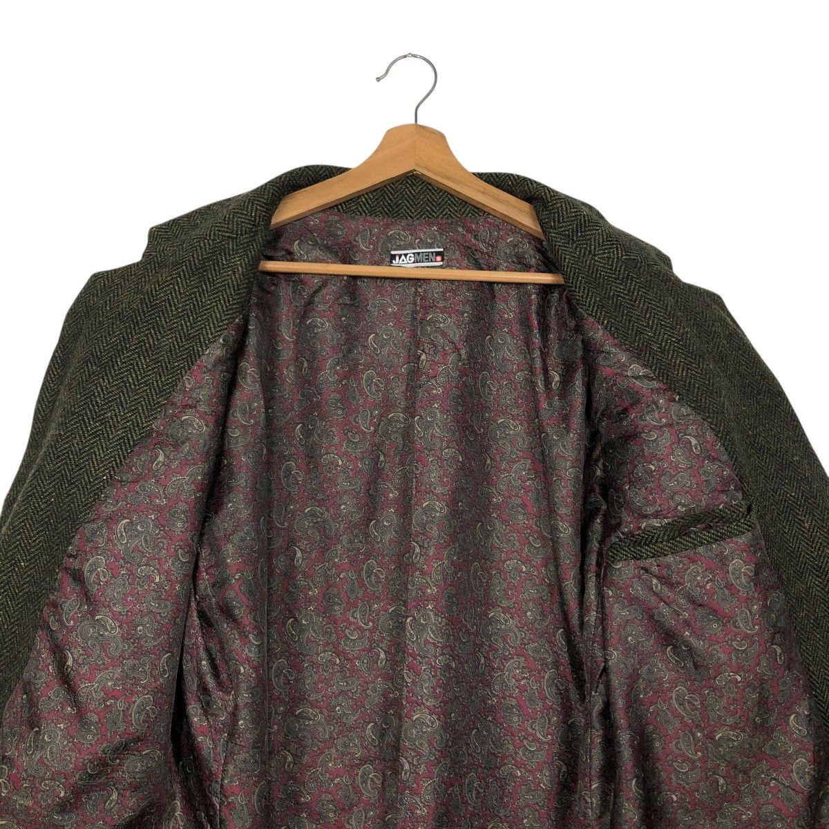 Japanese Brand 🔥VINTAGE PATCH WORK LEATHER WOOL JACKET JAGMEN ISSEY MIYAKE Size US M / EU 48-50 / 2 - 16 Thumbnail