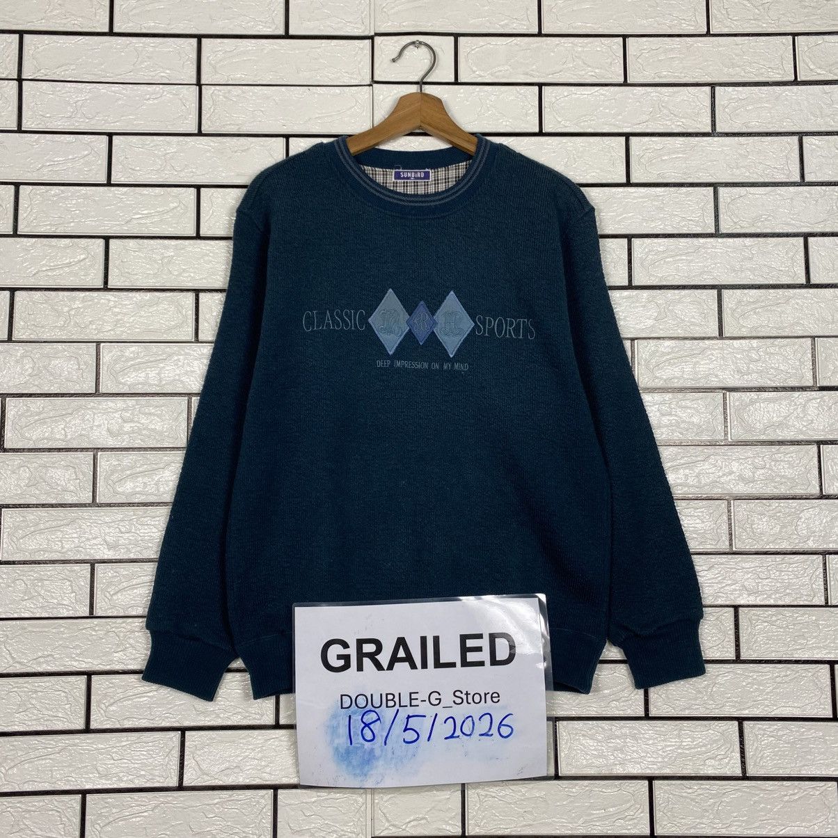 Japanese Brand Vintage Sweatshirt Indigo Sunbird Issey Miyake Size US M / EU 48-50 / 2 - 1 Thumbnail