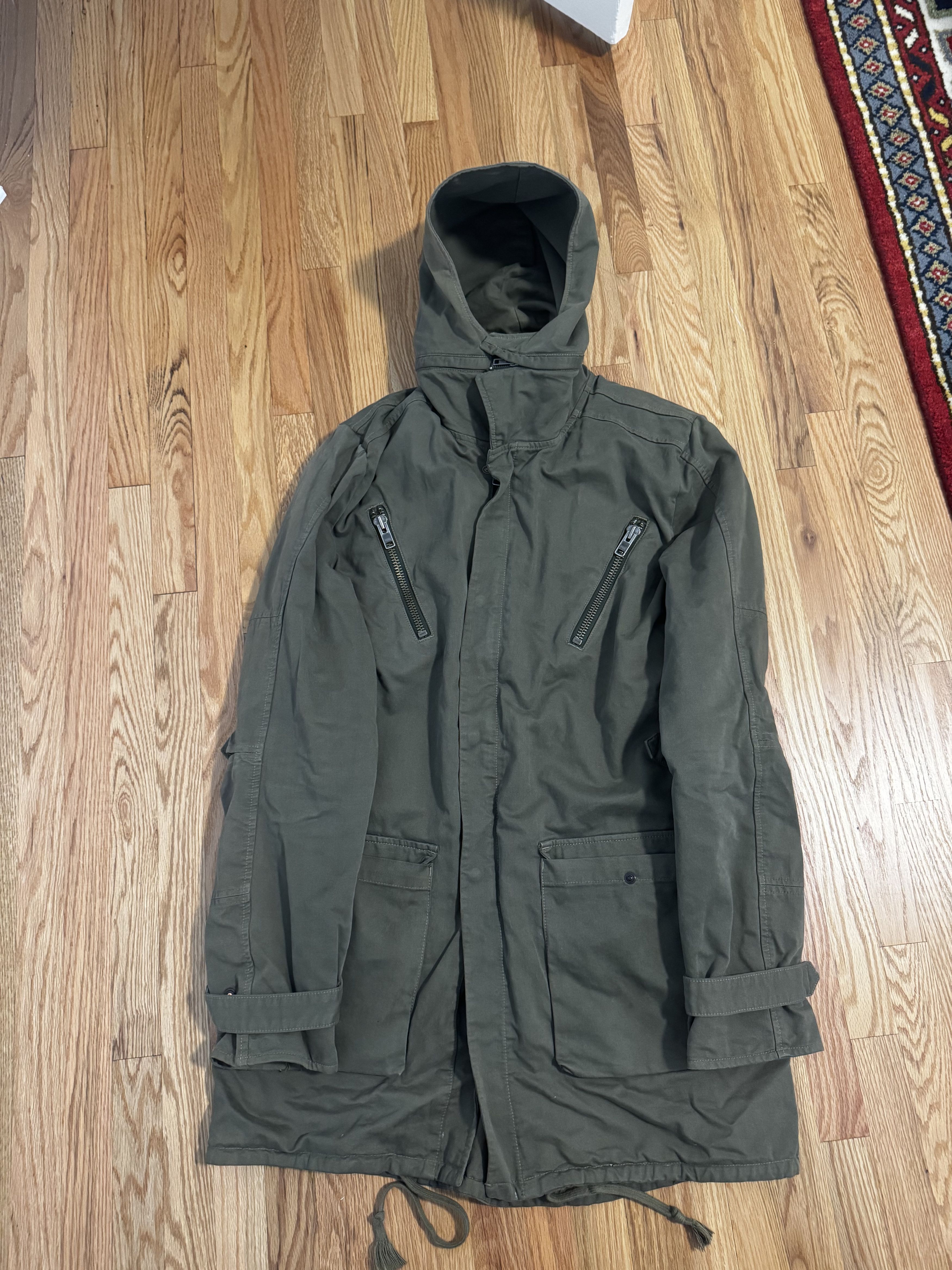 Nice Collective NICE COLLECTIVE - Army Green Jacket with Fleece Lining Size US M / EU 48-50 / 2 - 3 Thumbnail