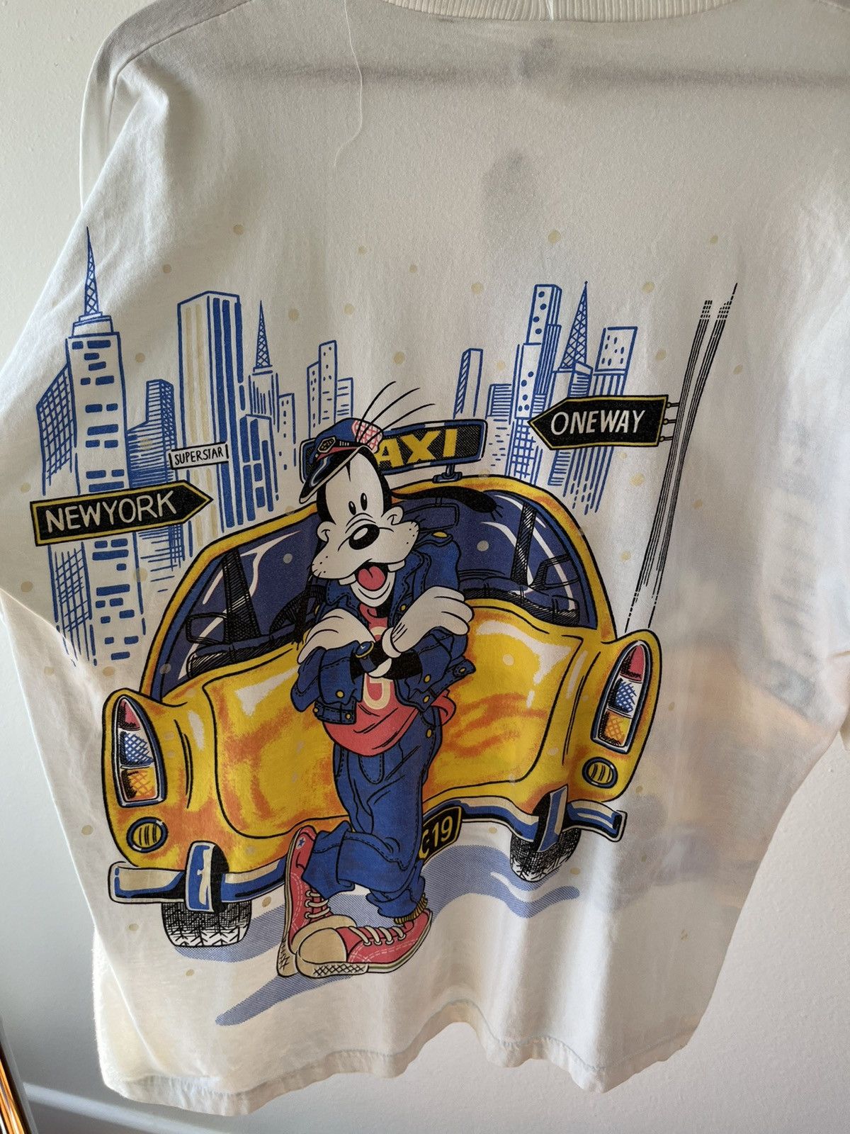 Vintage Goofy Taxi Driver New York Single Stitch Size US L / EU 52-54 / 3 - 13 Thumbnail