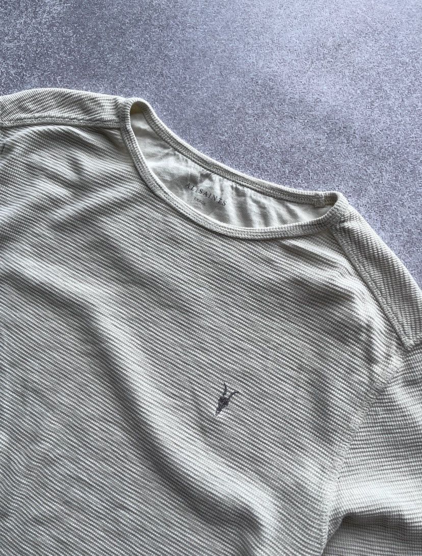 Allsaints Vintage Allsaints White Longsleeve T-shirt Y2K L Size US L / EU 52-54 / 3 - 3 Thumbnail