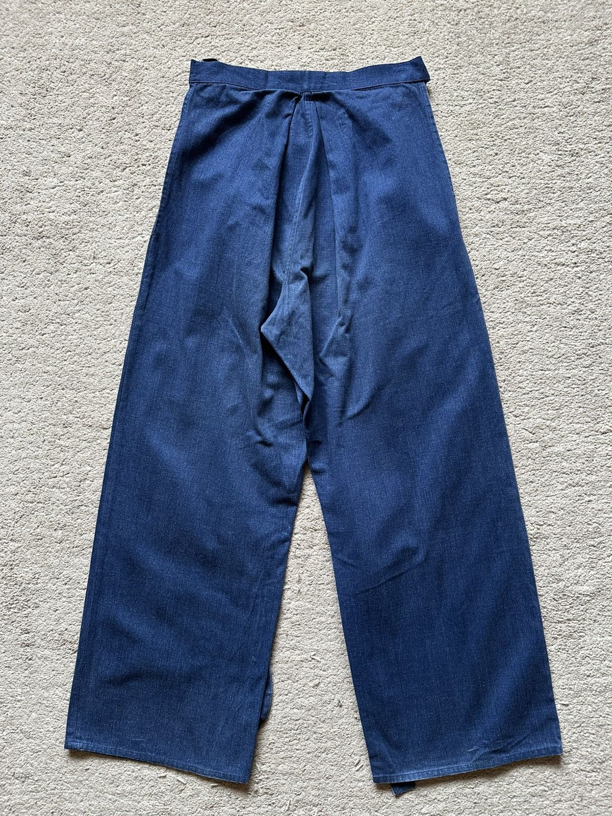 Japanese Brand 1990s Japanese Blue Denim Umanori hakama Pant Size US 29 - 9 Thumbnail