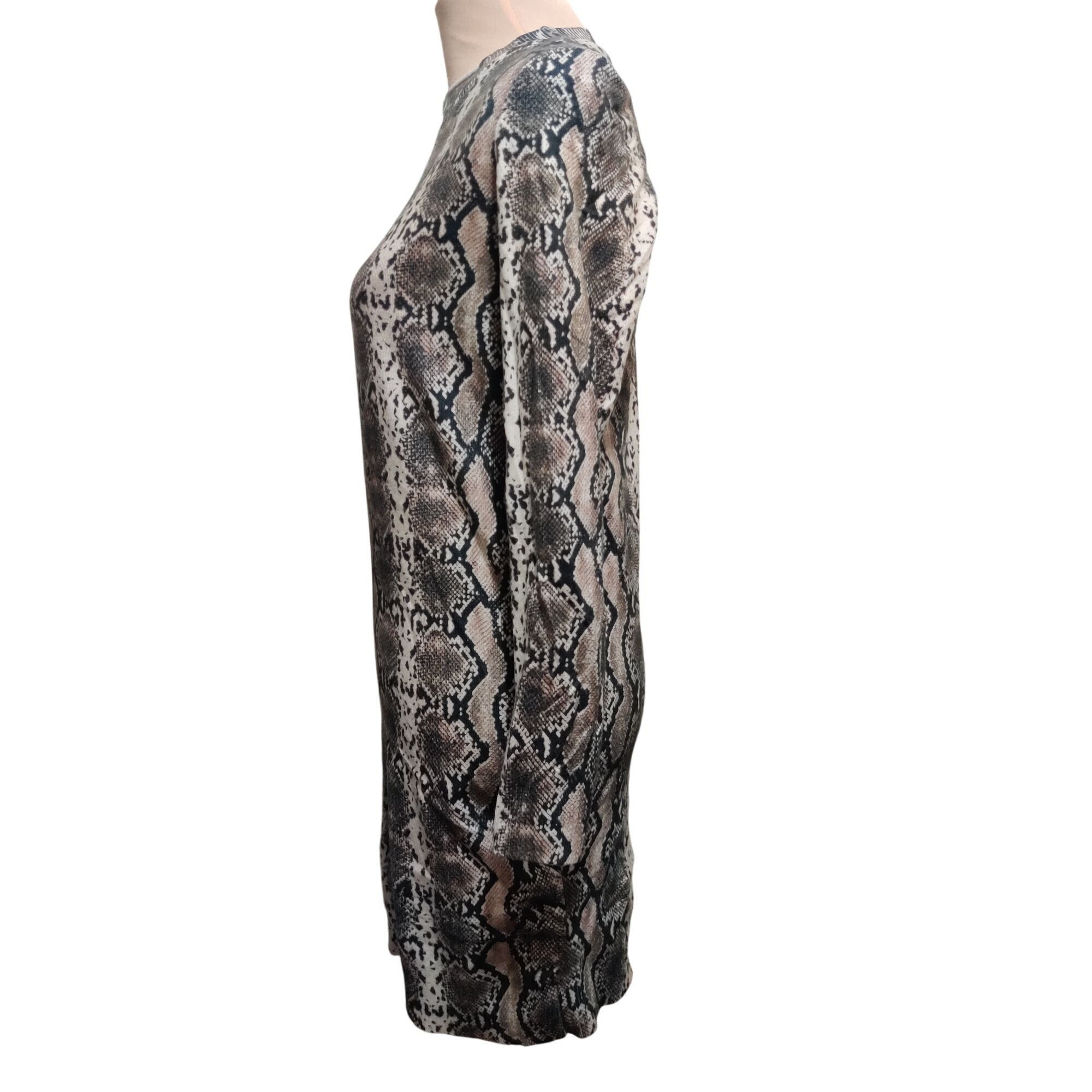 Other Vero Moda S Snakeskin Print Long Sleeve Bodycon Sweater Dres Size S / US 4 / IT 40 - 9 Thumbnail