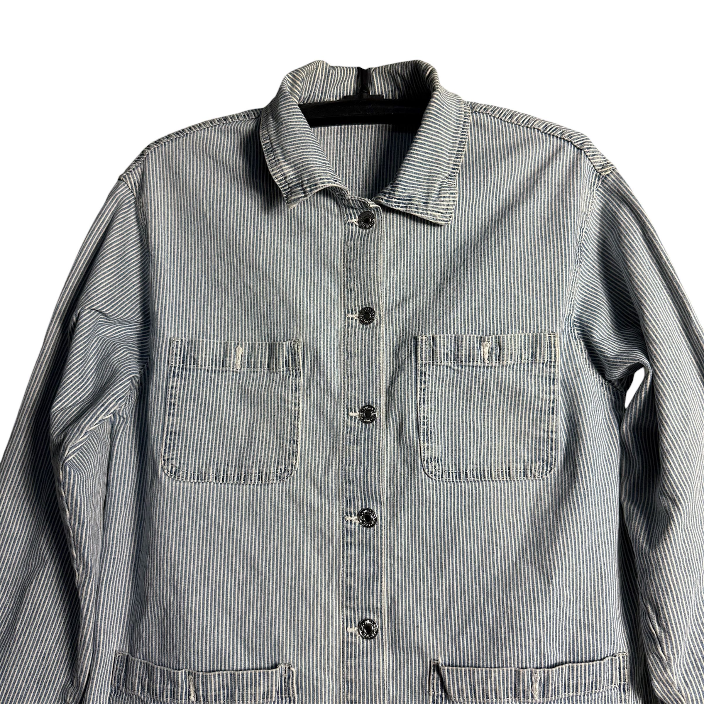 Pull & Bear 🔥RARE🔥Vintage Pull & Bear 4 Pocket Stripes Denim Jacket Size US M / EU 48-50 / 2 - 2 Thumbnail