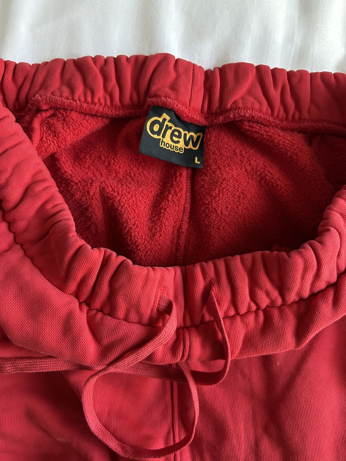 Drew House × Justin Bieber Drew House Secret Sweatpants Red Large L Size US 34 / EU 50 - 4 Thumbnail