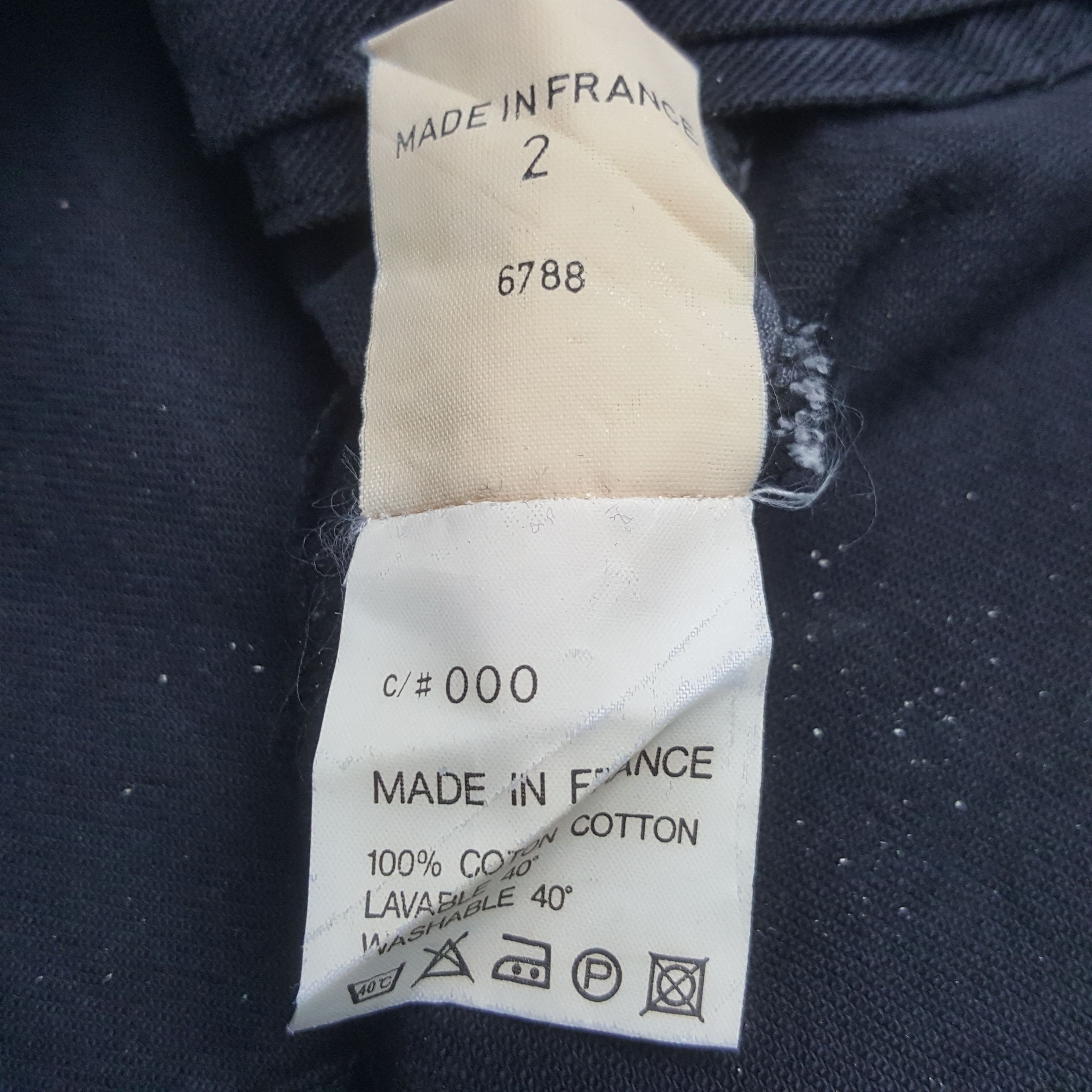 agnes b. Vintage Agnes b. Designer Crop Denim Jacket RR6 Size US S / EU 44-46 / 1 - 8 Thumbnail