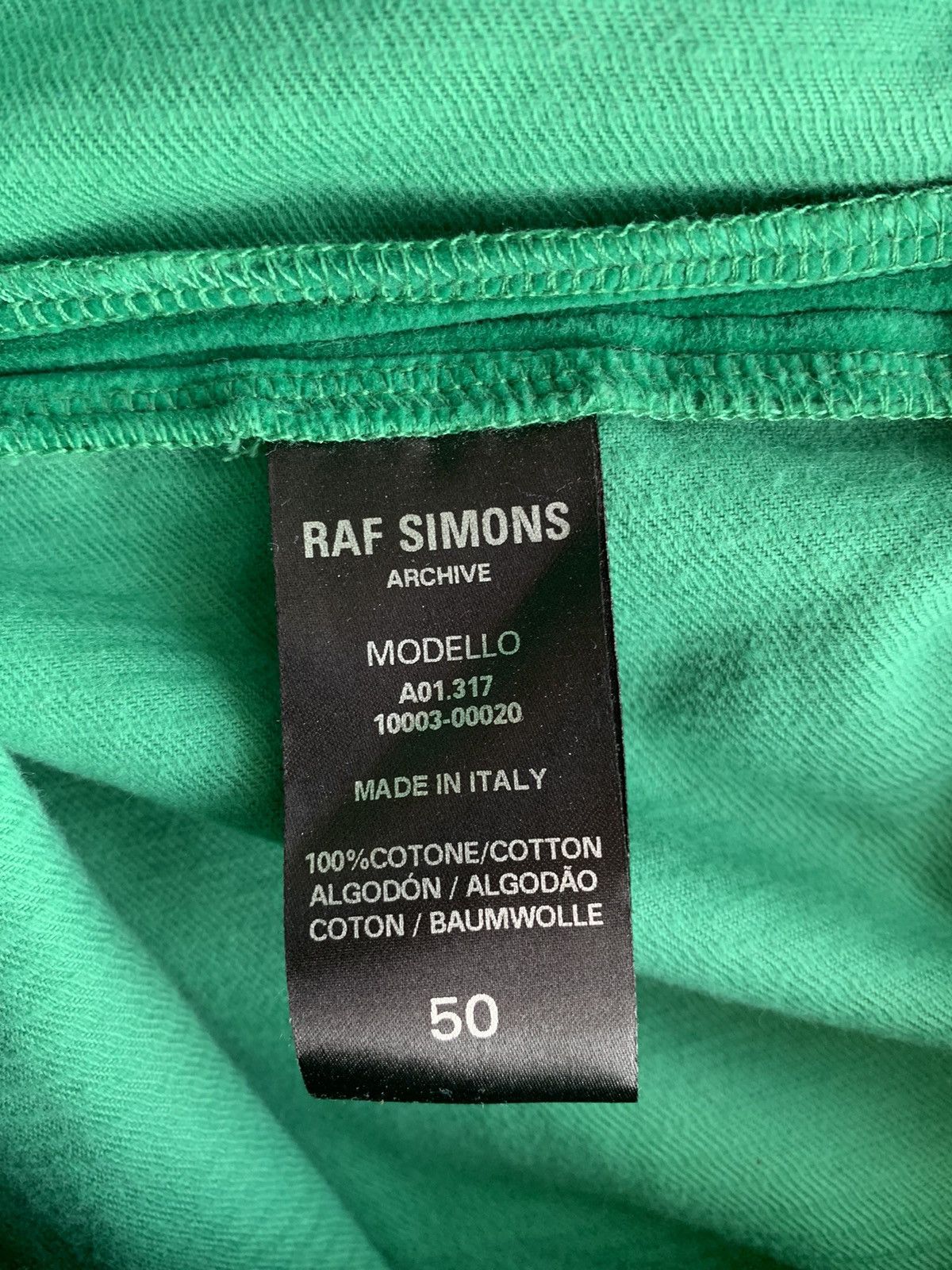 Raf Simons RAF SIMONS REDUX ARCHIVE GREEN TROUSERS SS2000 Size US 34 / EU 50 - 4 Thumbnail
