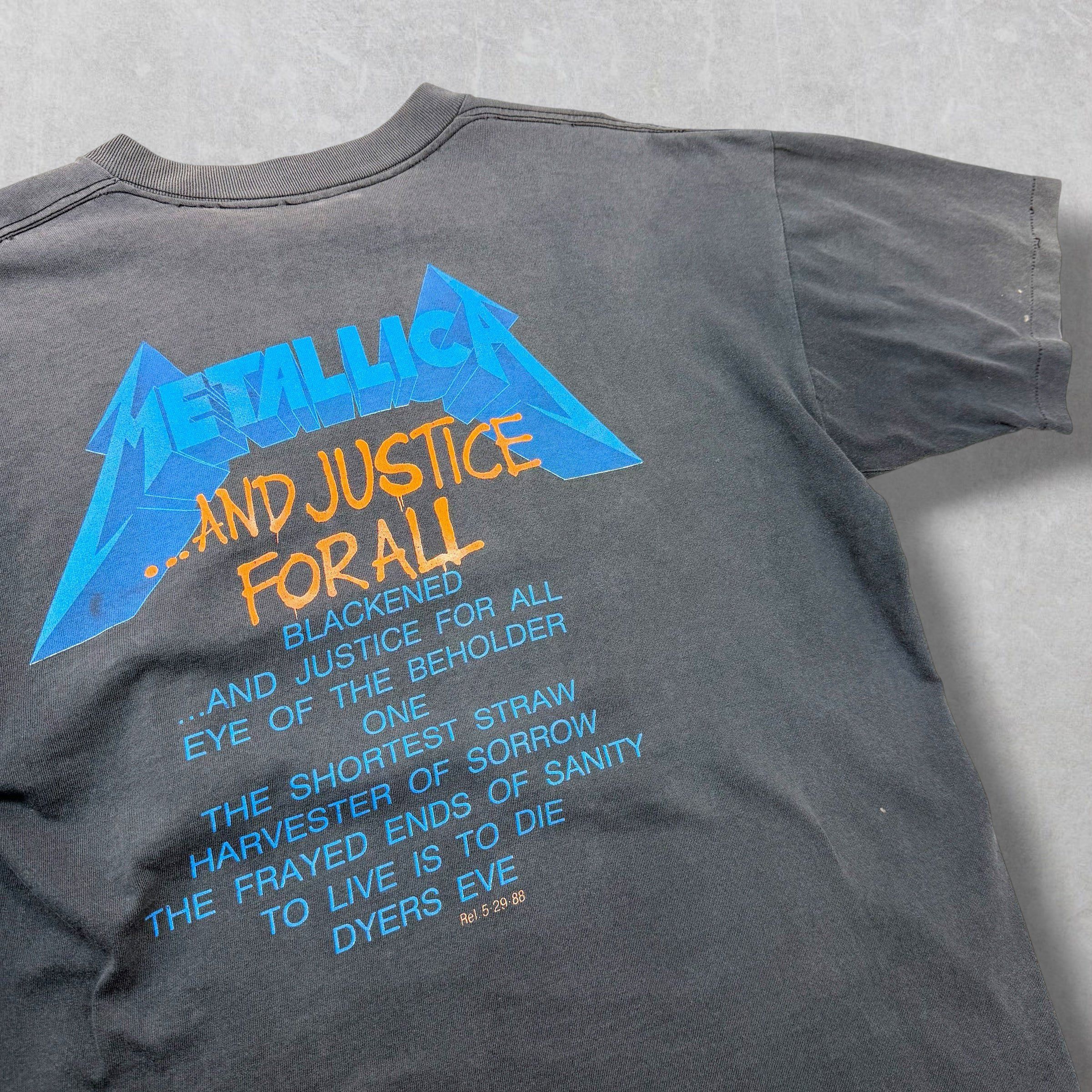 Metallica Vintage Metallica Damaged Justice Pushead Tee XL Size US XL / EU 56 / 4 - 4 Thumbnail