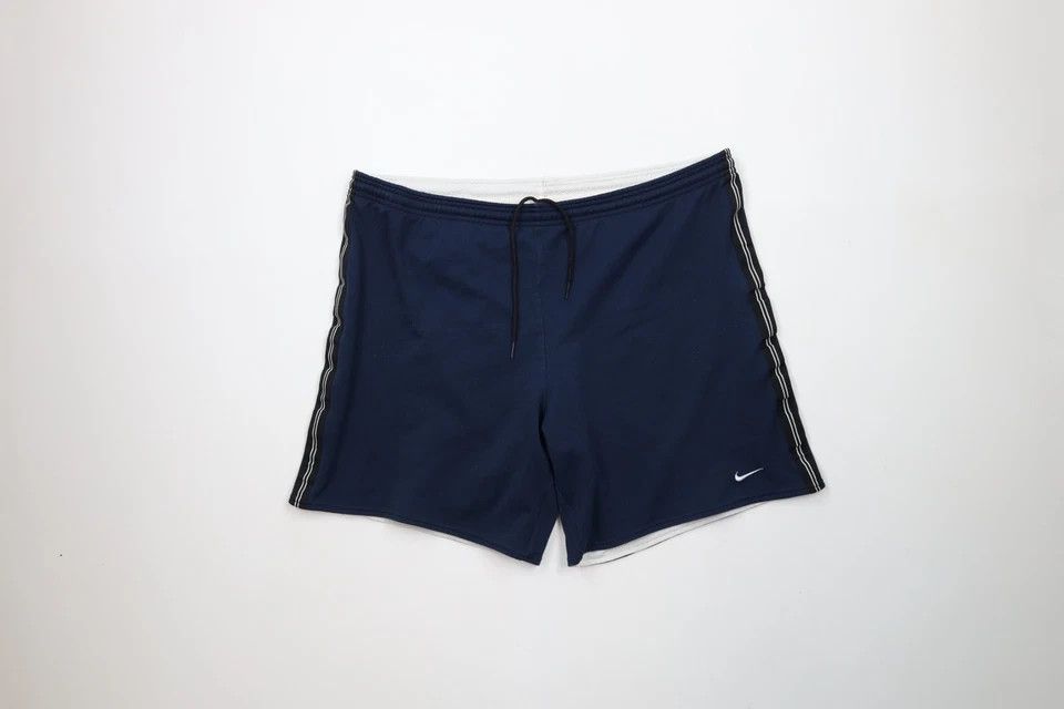 Nike × Vintage Vintage 90s Nike Travis Scott Mini Swoosh Reversible Shorts Size US 36 / EU 52 - 12 Thumbnail