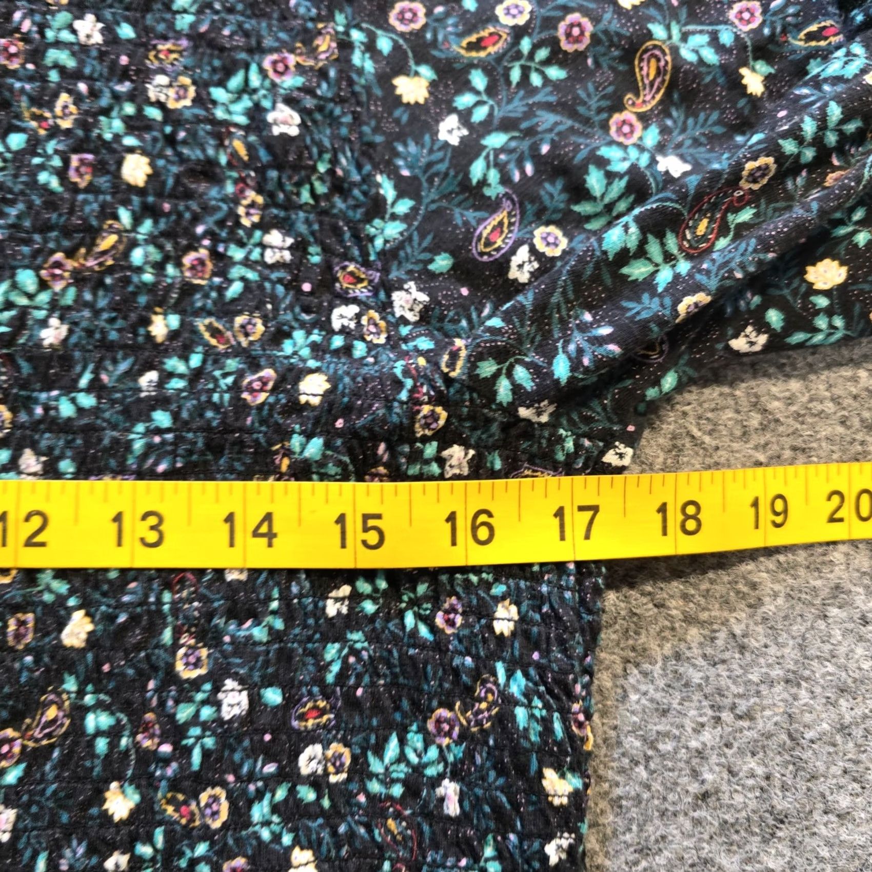 FatFace Fat Face Top Womens Size 10 Black Green Floral Peasant V Neck Ruffle Boho Casual Shirt Womens Regular Vintage: No Size L / US 10 / IT 46 - 5 Thumbnail