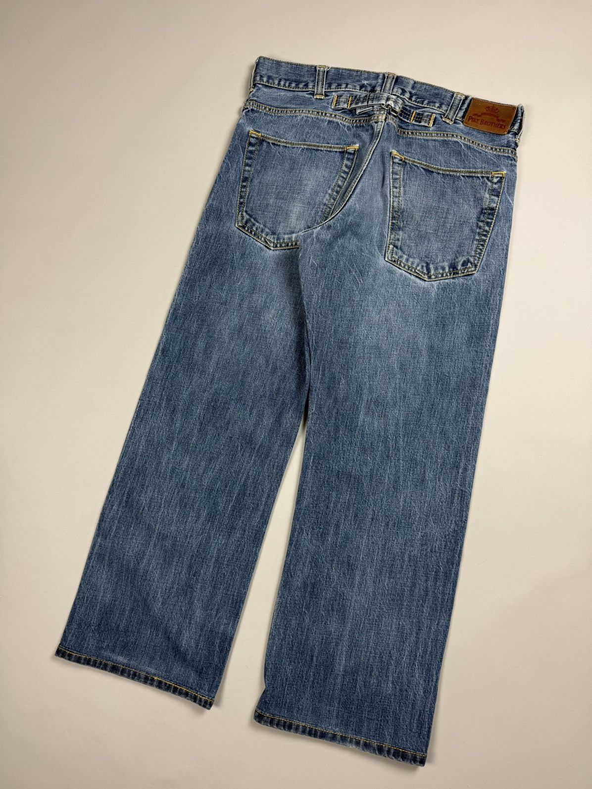 Pike Brothers Pike Brothers Men’s Selvedge Denim Back Buckle Jeans Size 33 Size US 33 - 17 Thumbnail