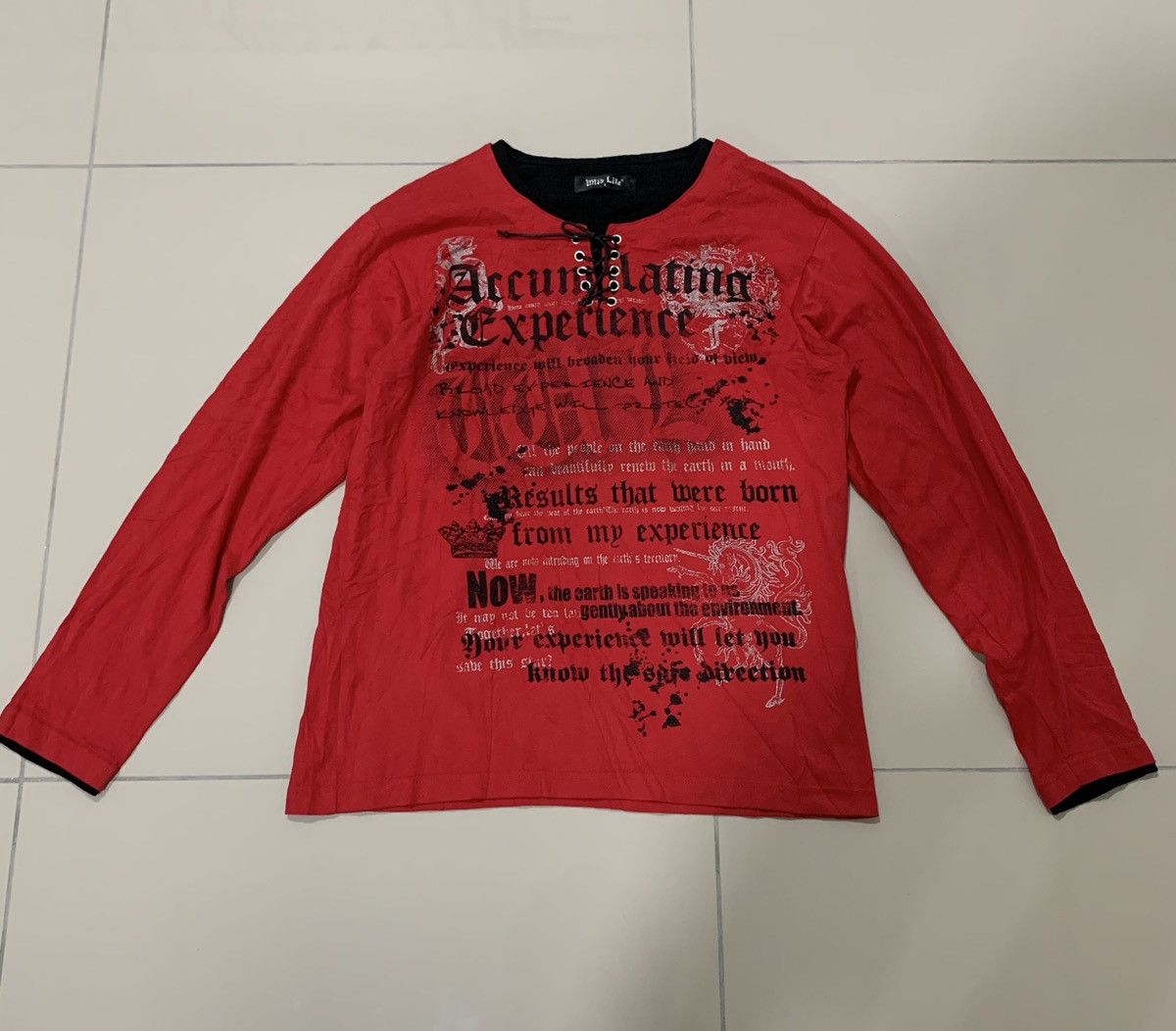 If Six Was Nine ‼️WILD LIFE JACKET PUNK POEM BONDAGE SKULL JAPANESE Size US L / EU 52-54 / 3 - 2 Thumbnail