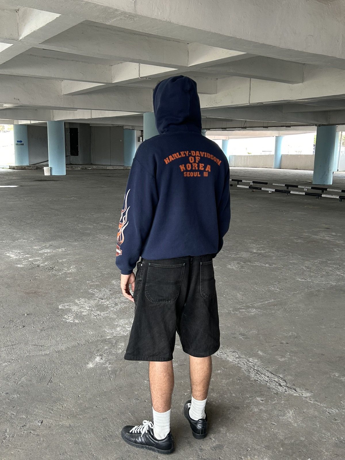Harley Davidson × Vintage Vintage Harley Davidson hoodie Spell out Size US XL / EU 56 / 4 - 8 Thumbnail