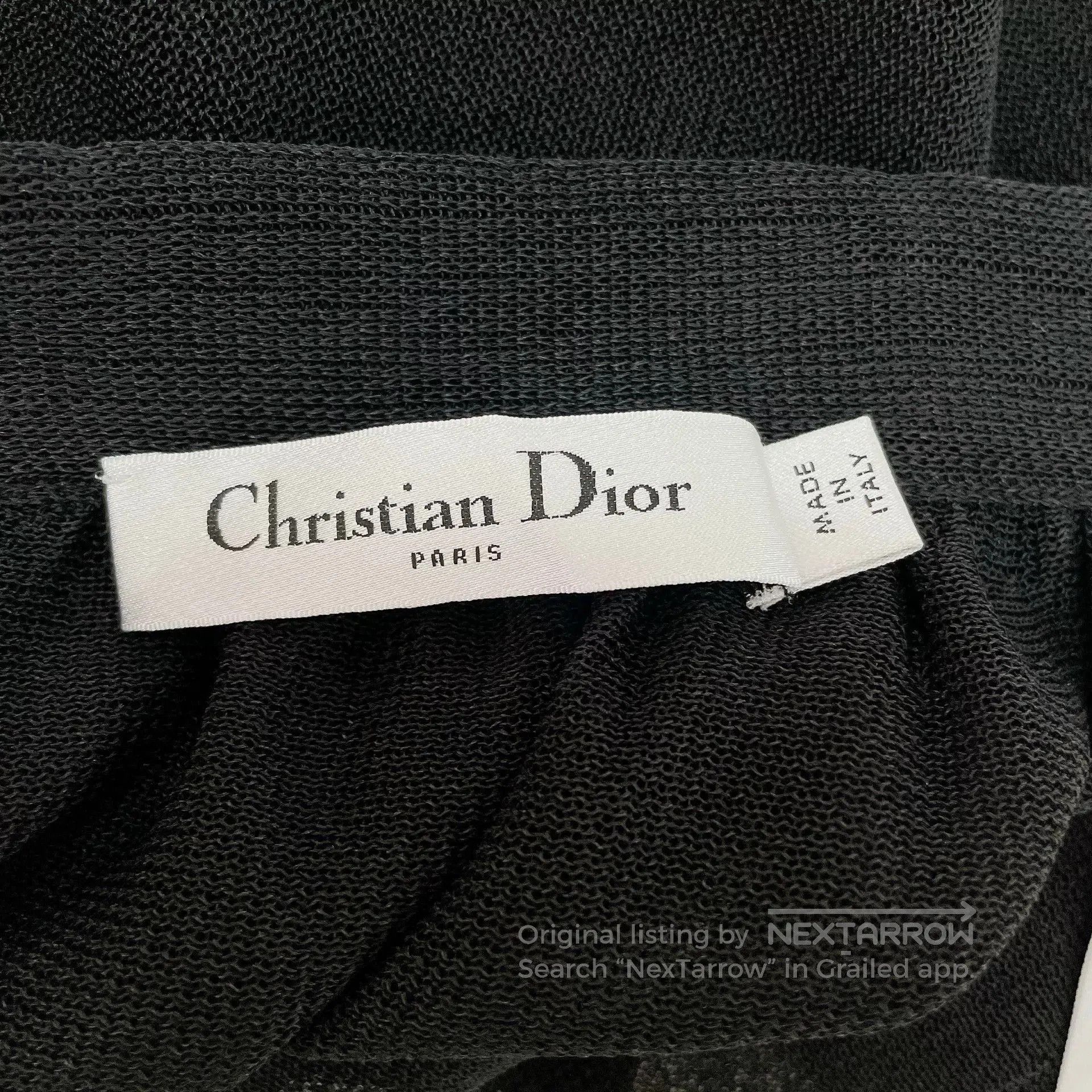 Dior Christian Dior Black Lace Mesh Skirt. Size US 38 / EU 54 - 5 Thumbnail