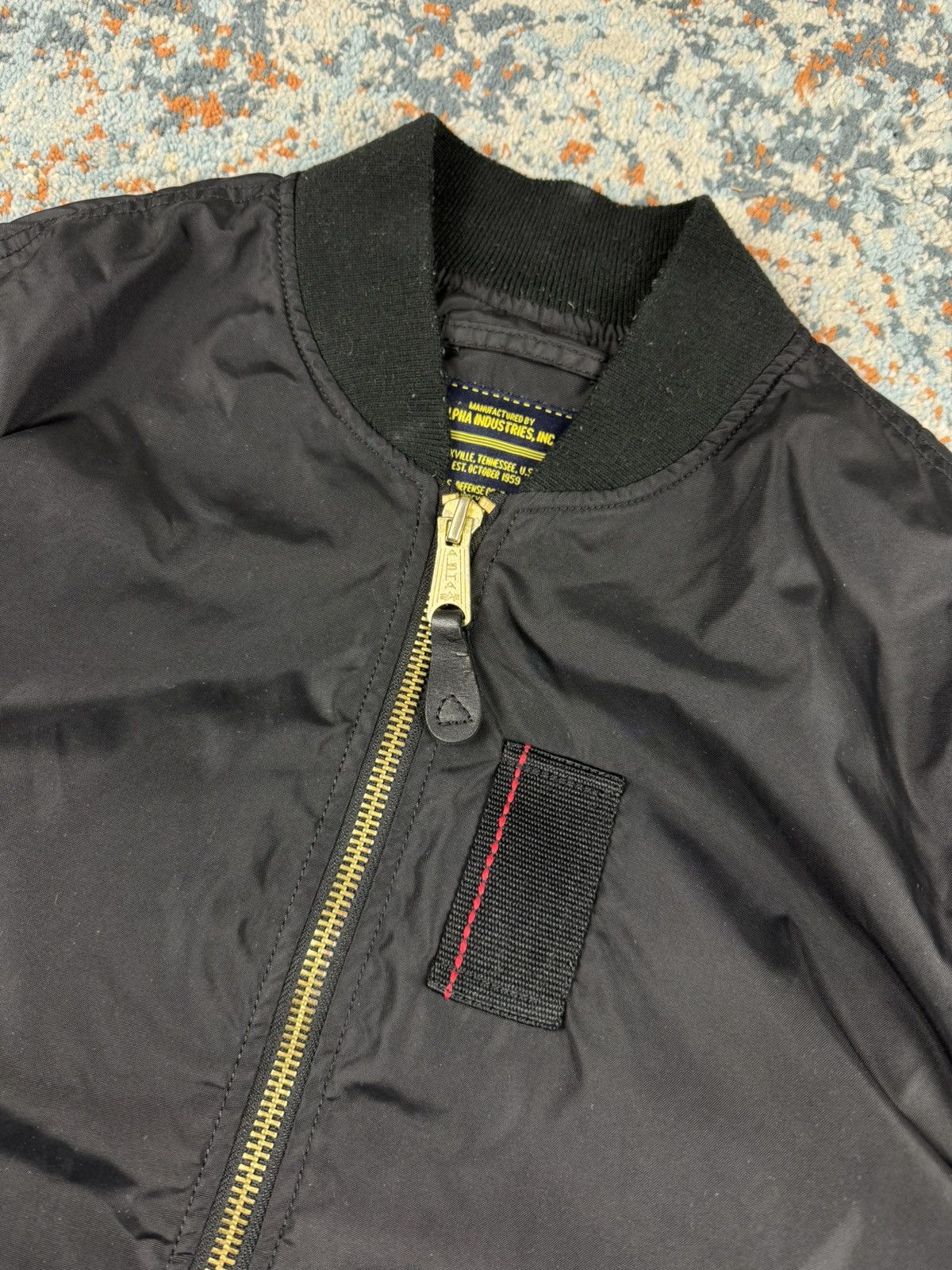 Alpha Industries Vintage Y2K Alpha Industries MA-1 nylon bomber jacket flight Size US M / EU 48-50 / 2 - 6 Thumbnail