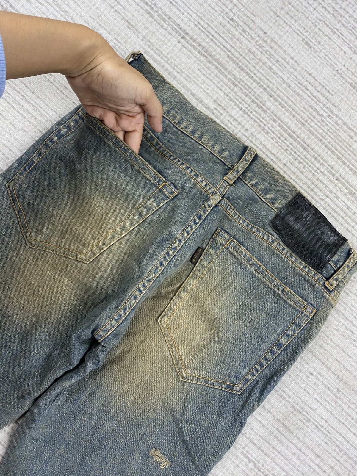 GOA Vintage GOA Distressed Denim Punk Jeans Size US 29 - 11 Thumbnail