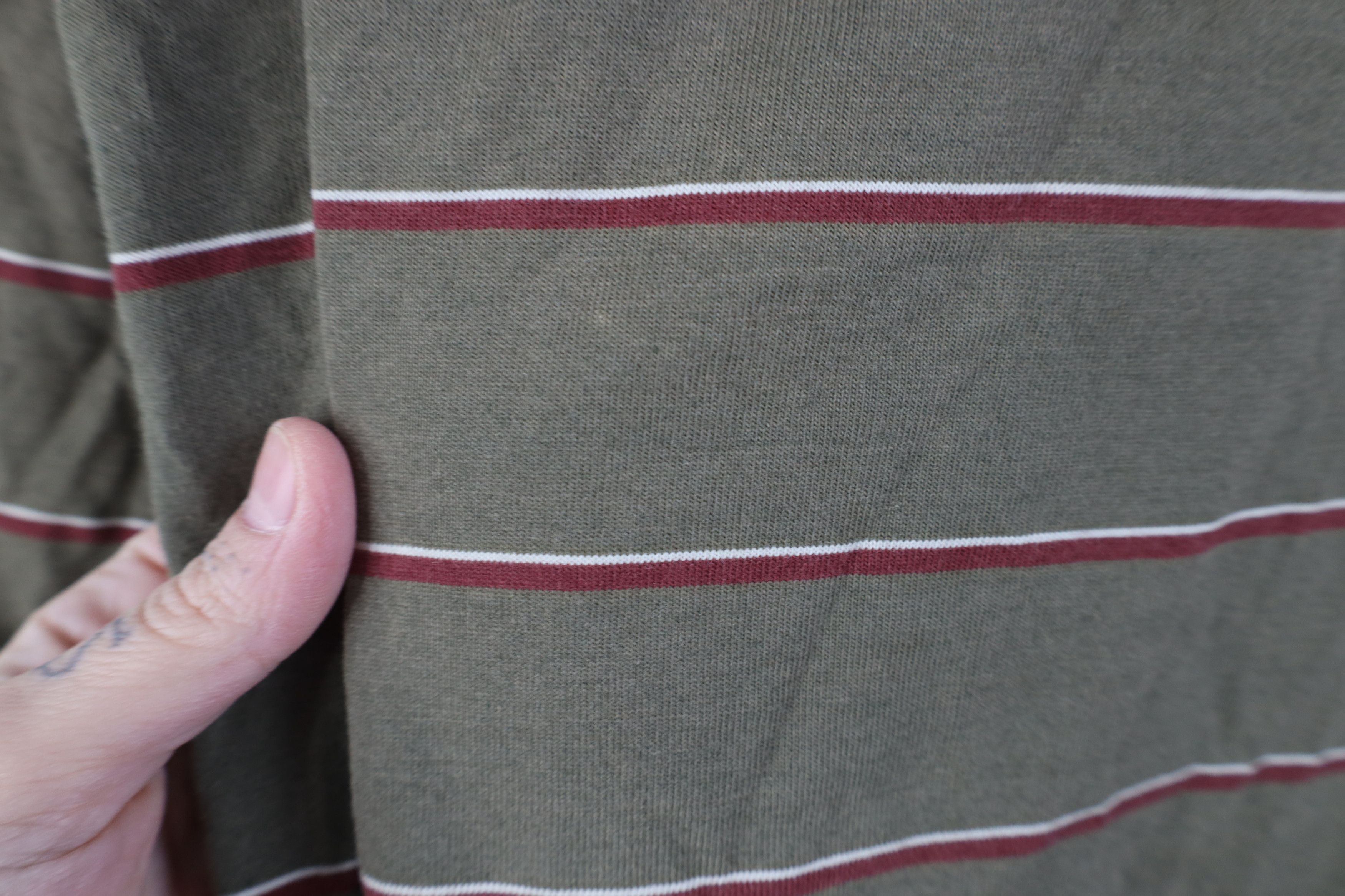 Vintage Vintage 90s Streetwear Striped Pocket Short Sleeve T-Shirt Size US XL / EU 56 / 4 - 8 Thumbnail
