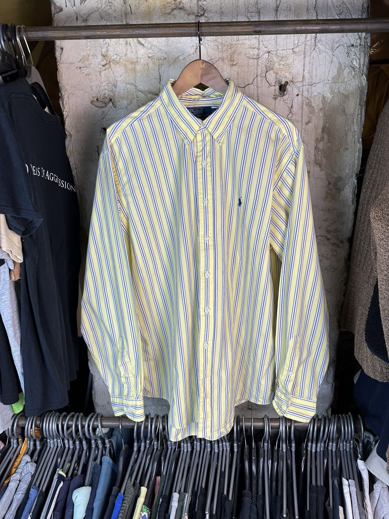Polo Ralph Lauren Vintage Polo Ralph Lauren Stripped Button Up Shirt Size US XL / EU 56 / 4 - 1 Thumbnail