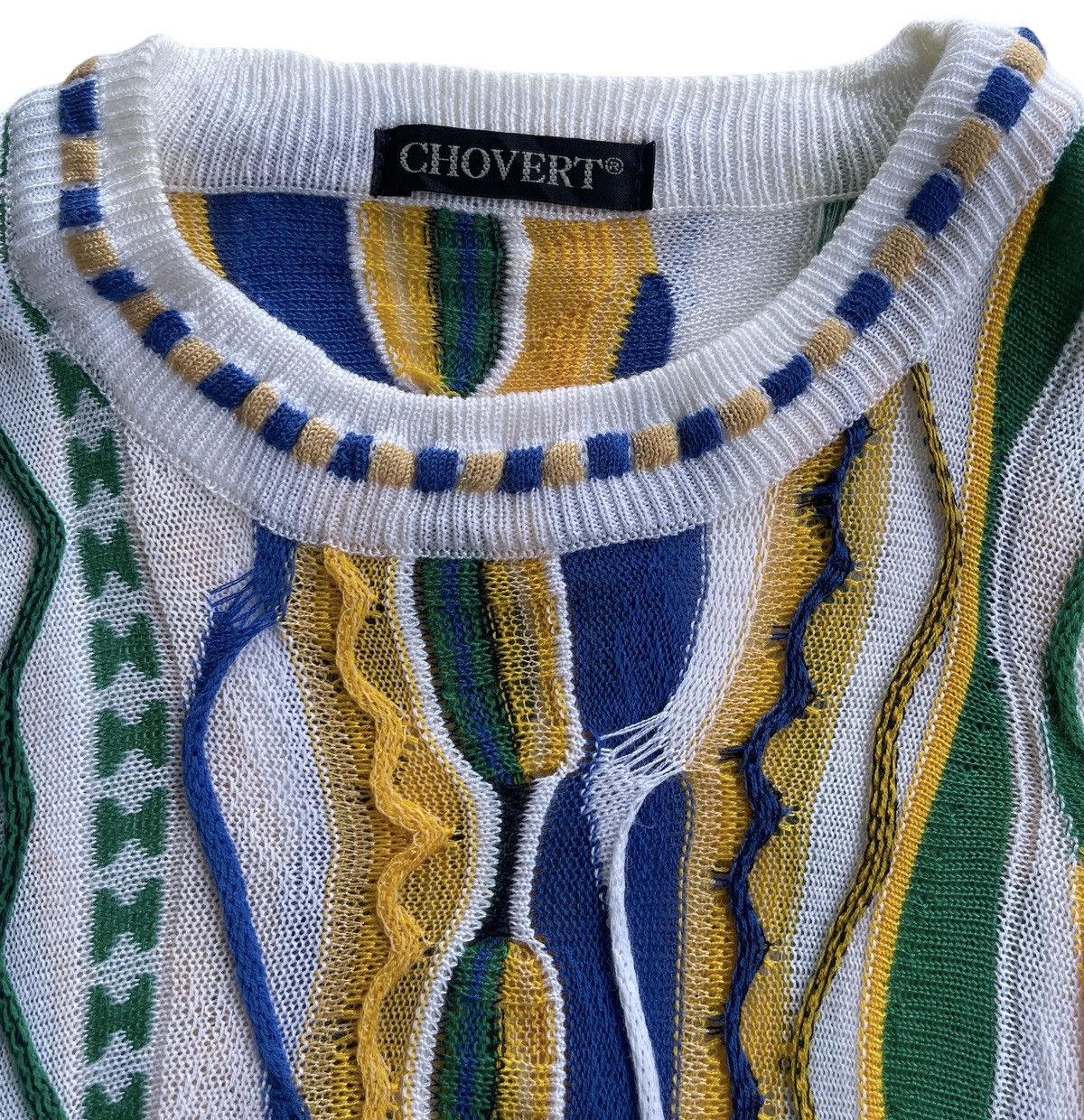 Japanese Brand Vintage Chovert Coogi Style Jumper knit Size US L / EU 52-54 / 3 - 7 Thumbnail