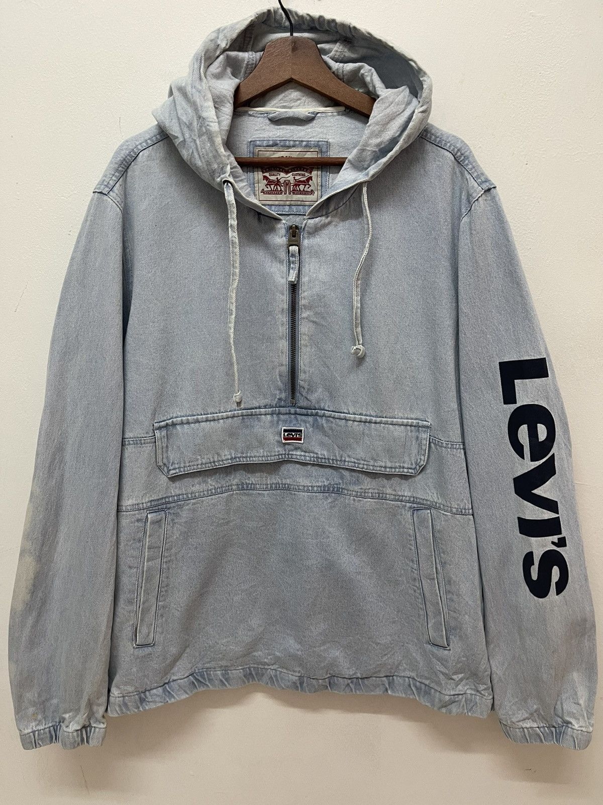Levi's Anorak LEVI’S Denim Hooded Jacket Streetfashion Size US L / EU 52-54 / 3 - 2 Thumbnail