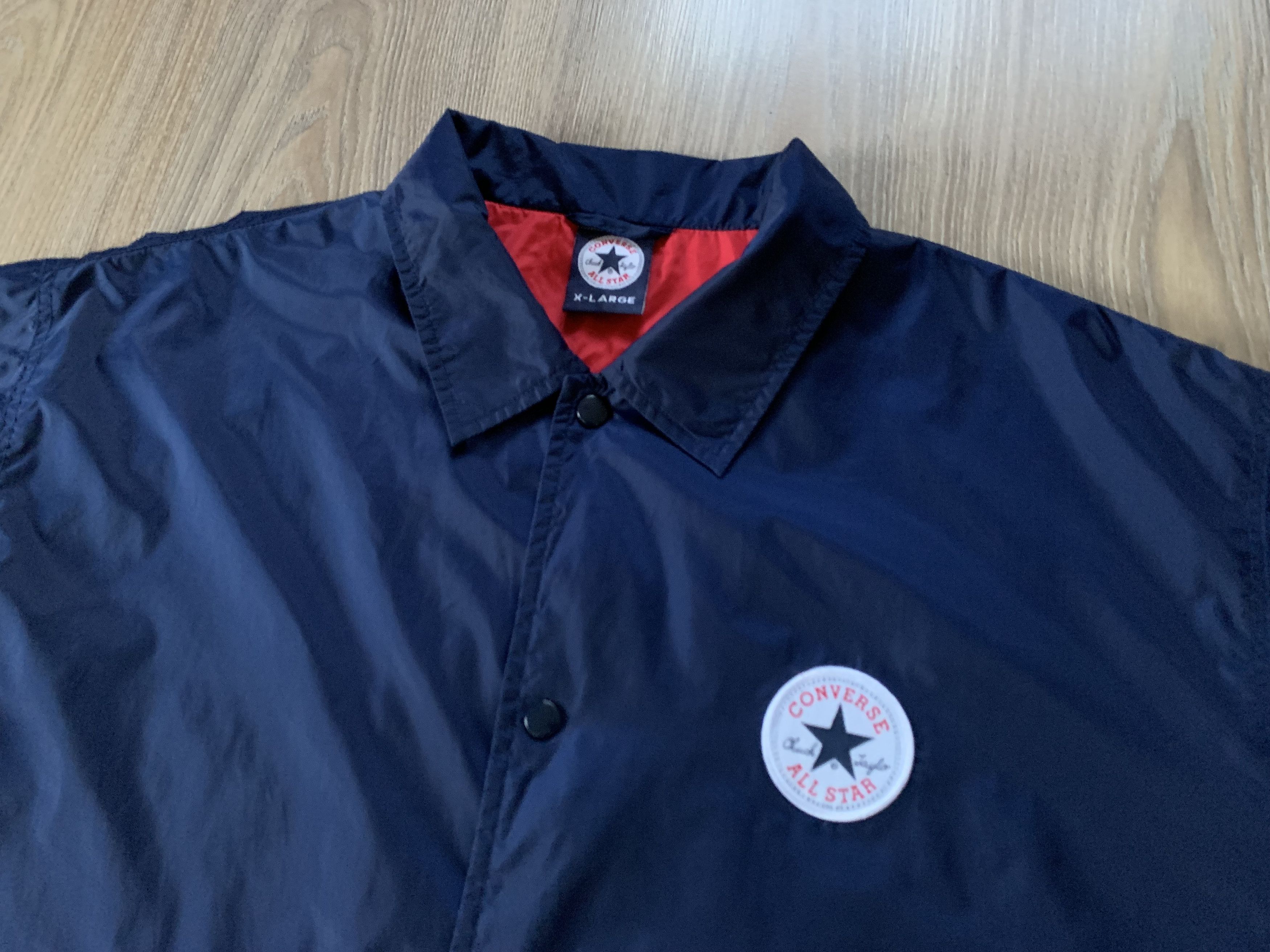 Converse × Vintage Rare Converse Snap Button Nylon Light Jacket Size US XL / EU 56 / 4 - 5 Thumbnail