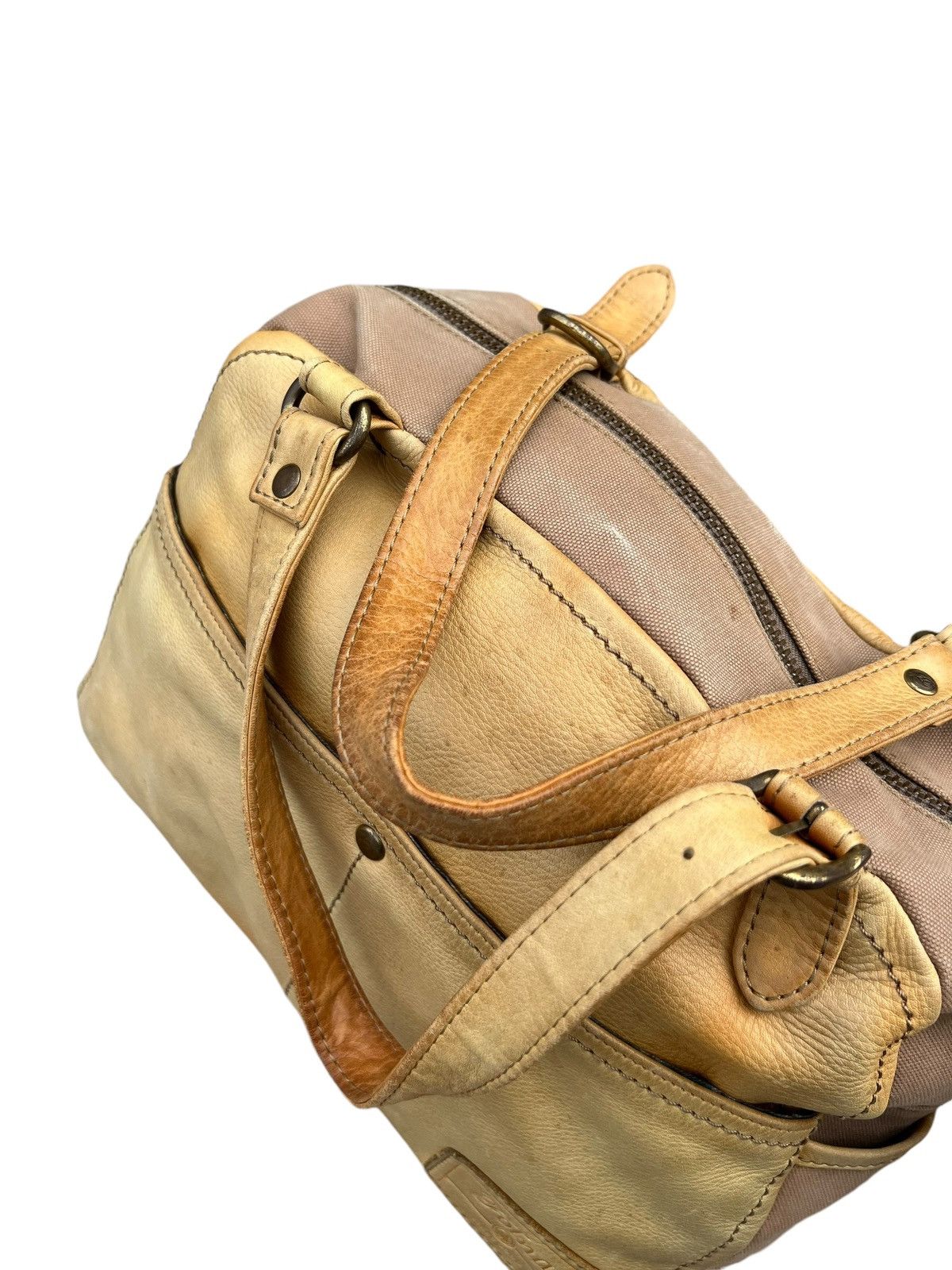 Leather Folna Japan Distressed Sun Faded Patina Leather Bag Size ONE SIZE - 17 Thumbnail