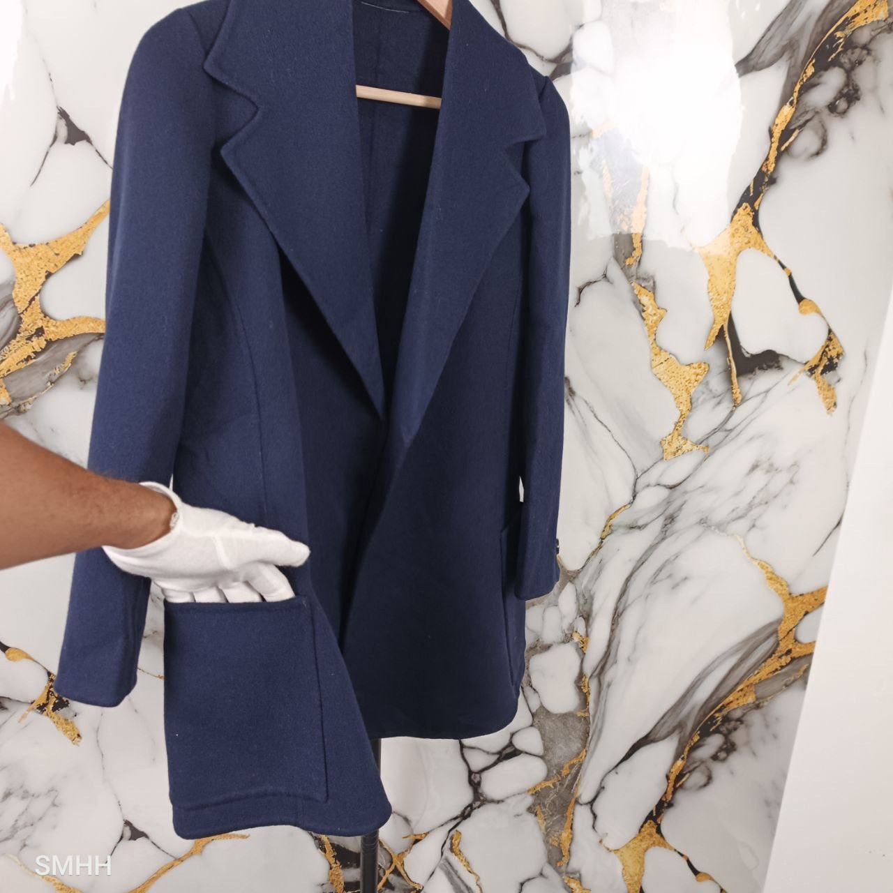 Agnona 🔥 Vintage AGNONA Navy Wool Jacket – Size 40 Size M / US 6-8 / IT 42-44 - 4 Thumbnail