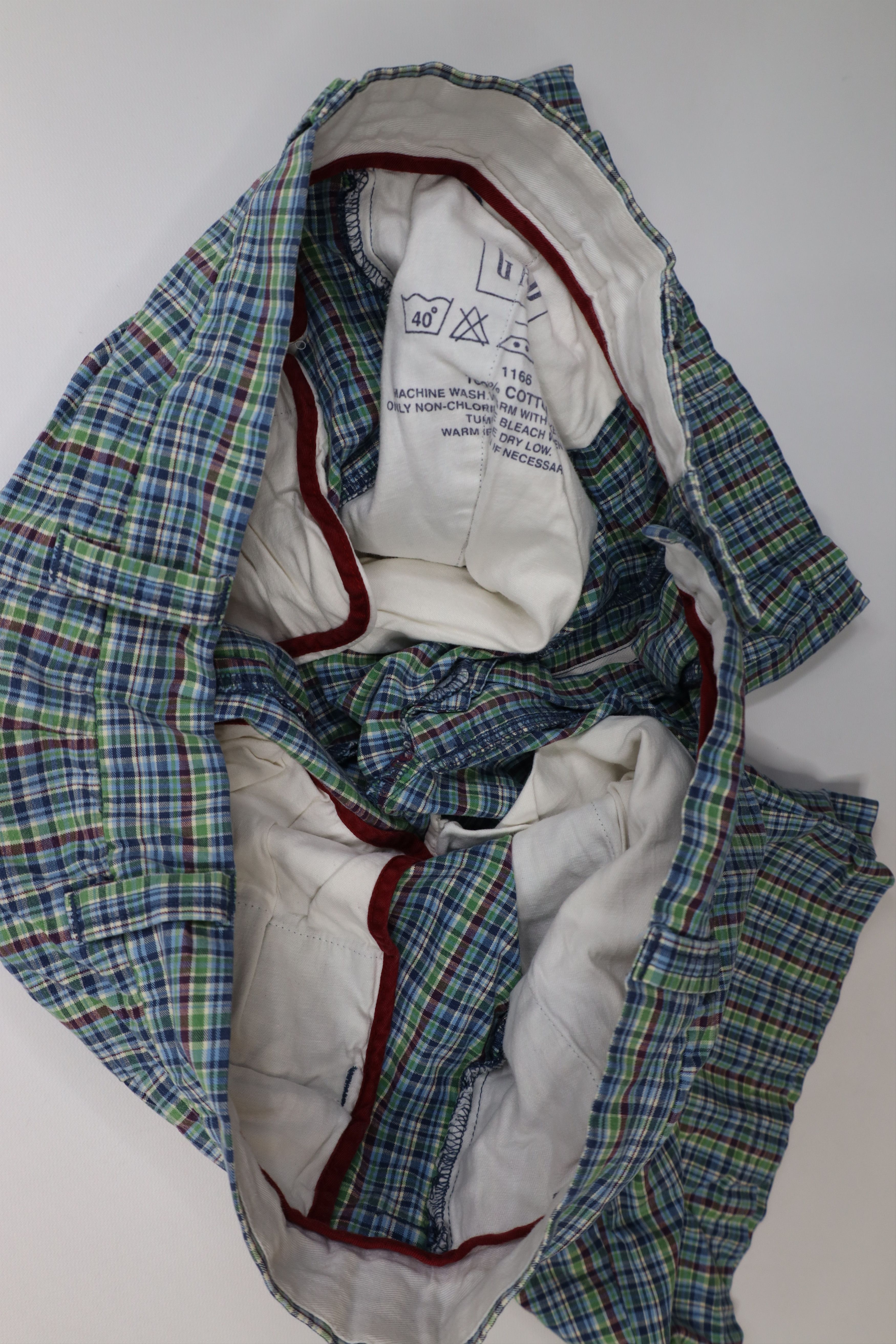 Gap Vintage Y2K 2001 Gap Madras Plaid Chino Shorts Cotton Size US 36 / EU 52 - 7 Thumbnail