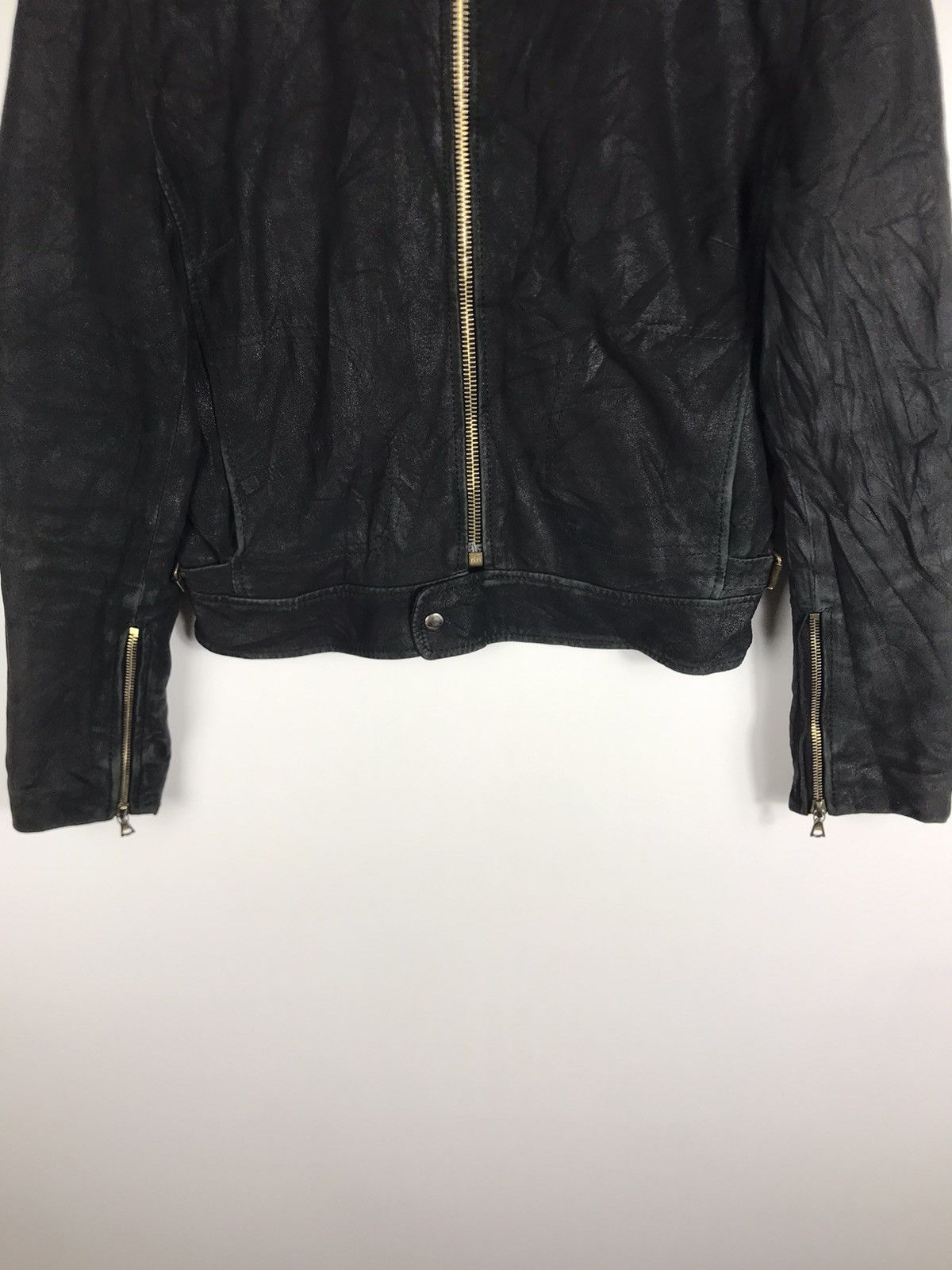 ADAM ET ROPE × Vintage ⚡️Vintage Adam Et Rope Gelli Leather Cropped Rider Jacket Size S / US 4 / IT 40 - 5 Thumbnail