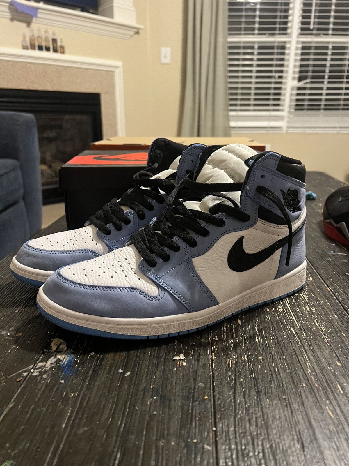 Jordan Brand Air Jordan 1 Retro University Blue Size US 11.5 / EU 44-45 - 1 Thumbnail