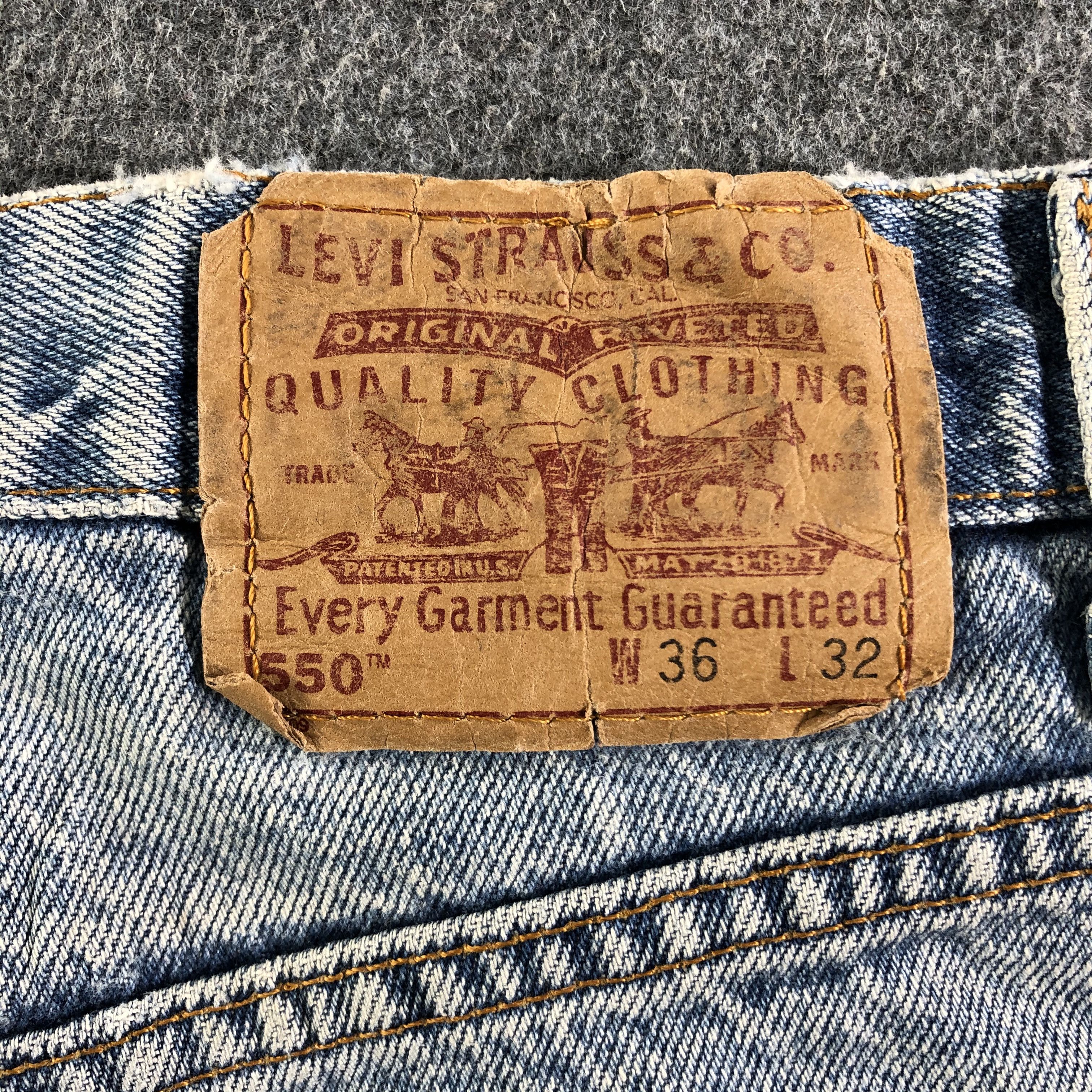 Levi's Vintage Blue Wash Levis 550 Jeans-J3022 Size US 35 - 5 Thumbnail