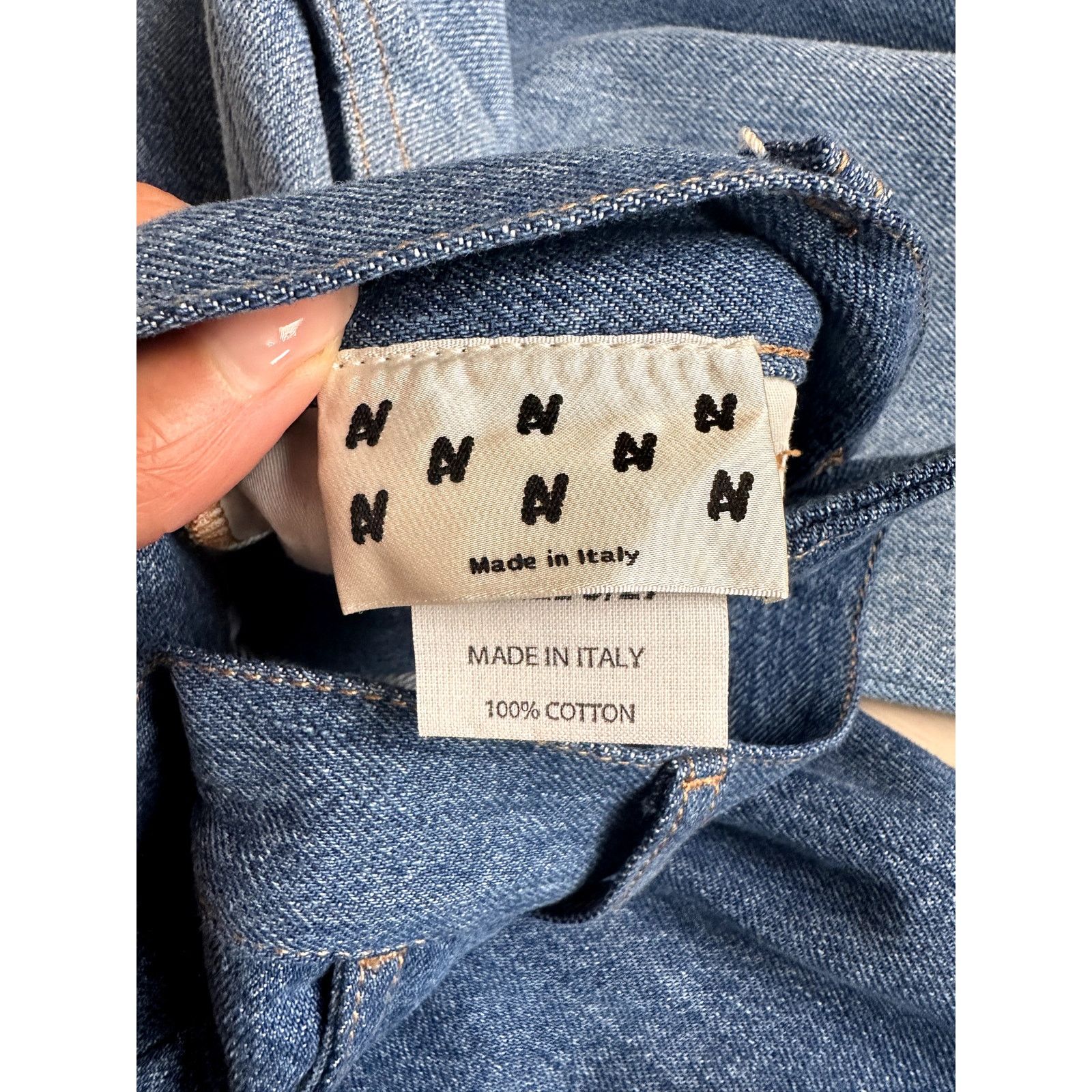 AVAVAV AVAVAV Smock Detail Wide Blue Denim - Size S - NEW Size 27" / US 4 / IT 40 - 8 Thumbnail