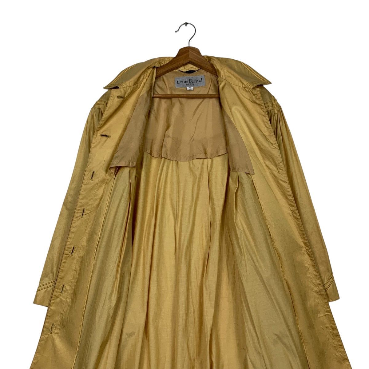 Louis Feraud 90’s LOUIS FERAUD Light Overcoat Jacket #2351-C105 Size L / US 10 / IT 46 - 13 Thumbnail