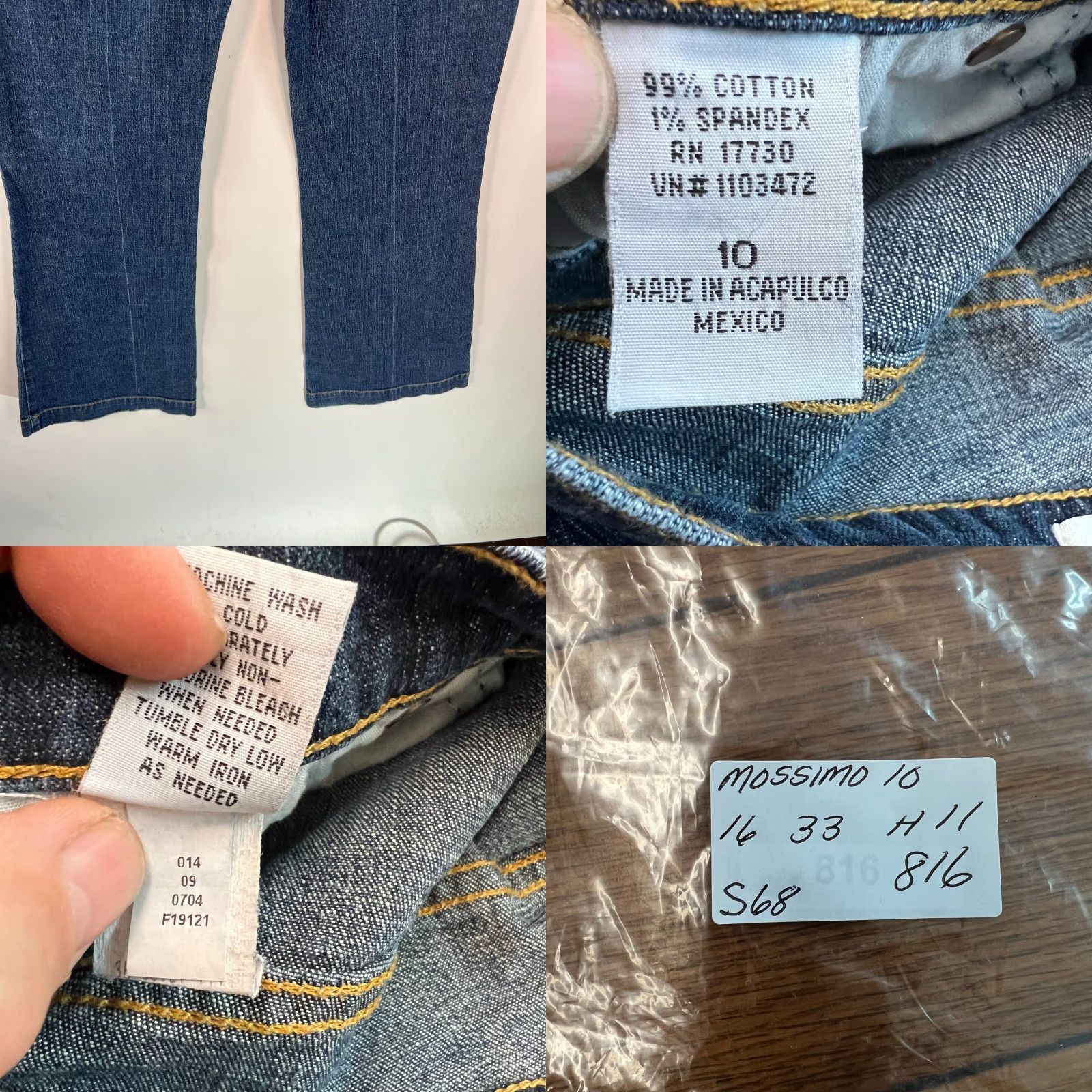 Mossimo VINTAGE Mossimo Women's Jeans Bootcut High Rise Size 10 32x33 Blue Denim Cotton Spandex Size 32" / US 10 / IT 46 - 8 Thumbnail