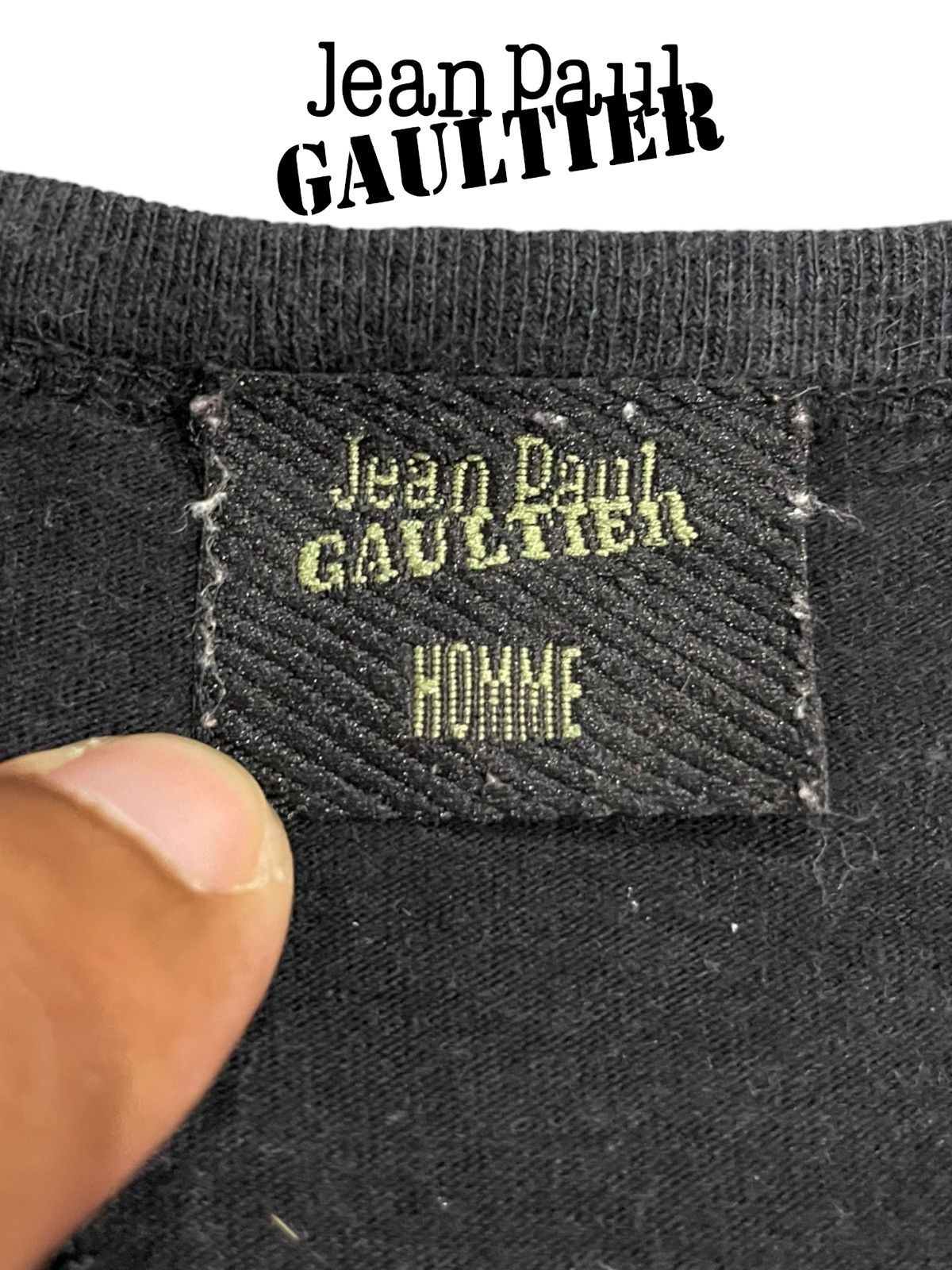 Jean Paul Gaultier Vintage Jean Paul Gaultier Homme Distressed Tee Size S / US 4 / IT 40 - 7 Thumbnail