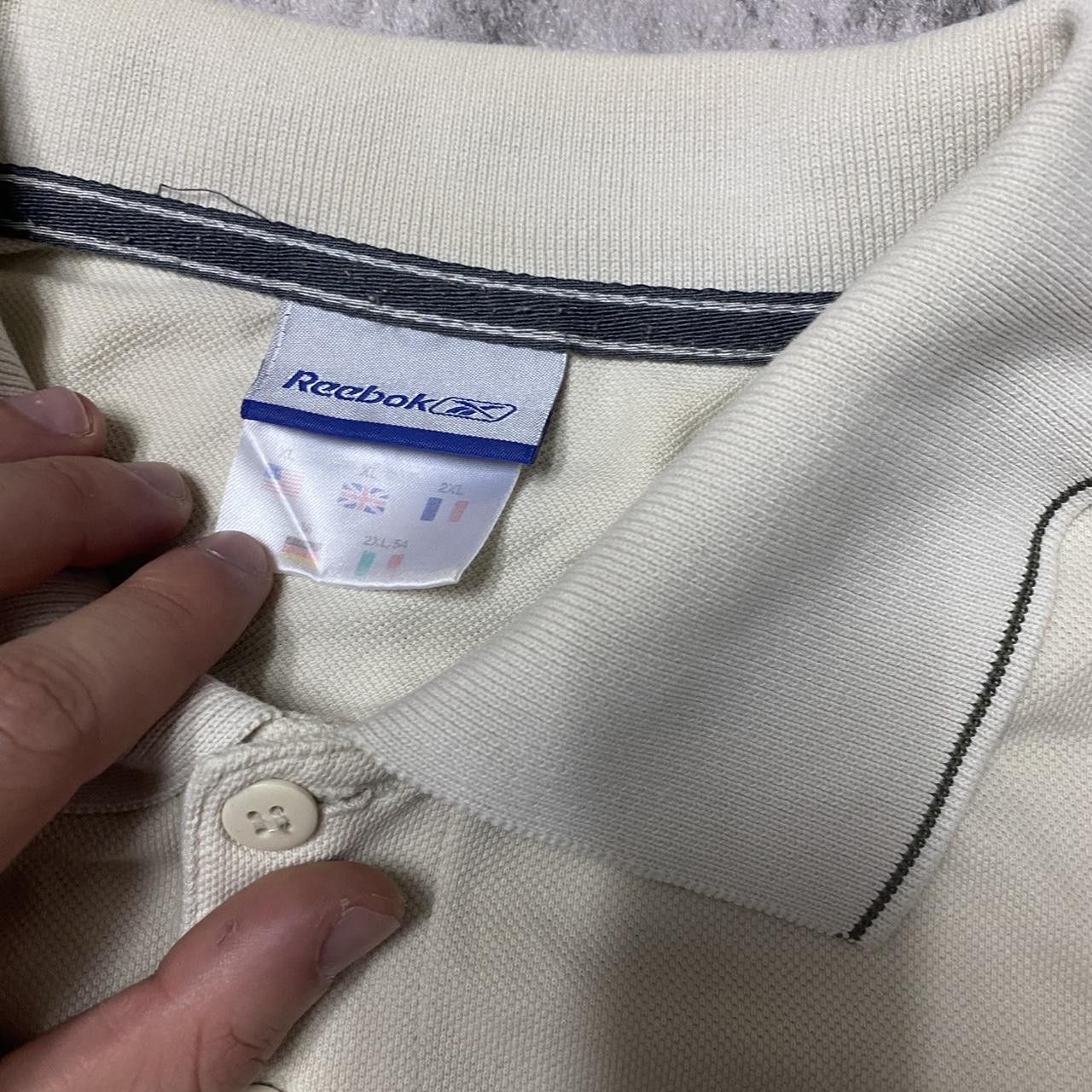 Reebok Cream Reebok polo shirt with embroidered logo polo Size US XL / EU 56 / 4 - 3 Thumbnail