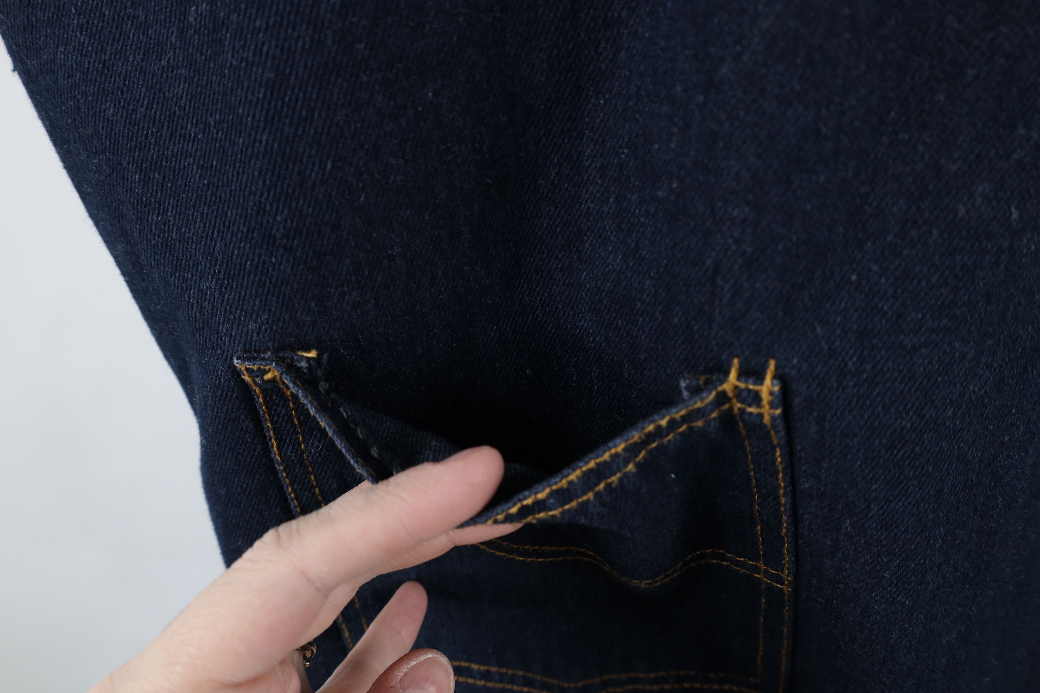 Vintage Vintage 90s Streetwear Denim Jean Button Vest Jacket Blue Size US XXL / EU 58 / 5 - 5 Thumbnail