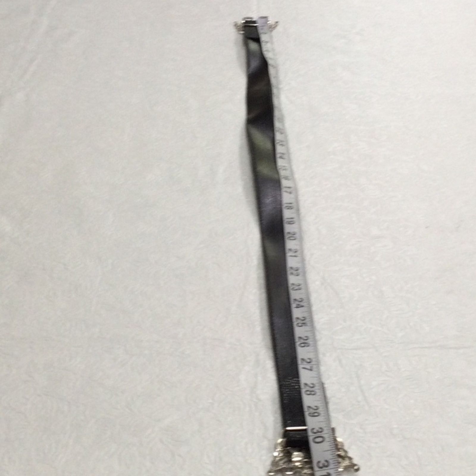 Other Black Belt w/Silver Plated Art Decor Buckle 32 Inches Size ONE SIZE - 11 Thumbnail