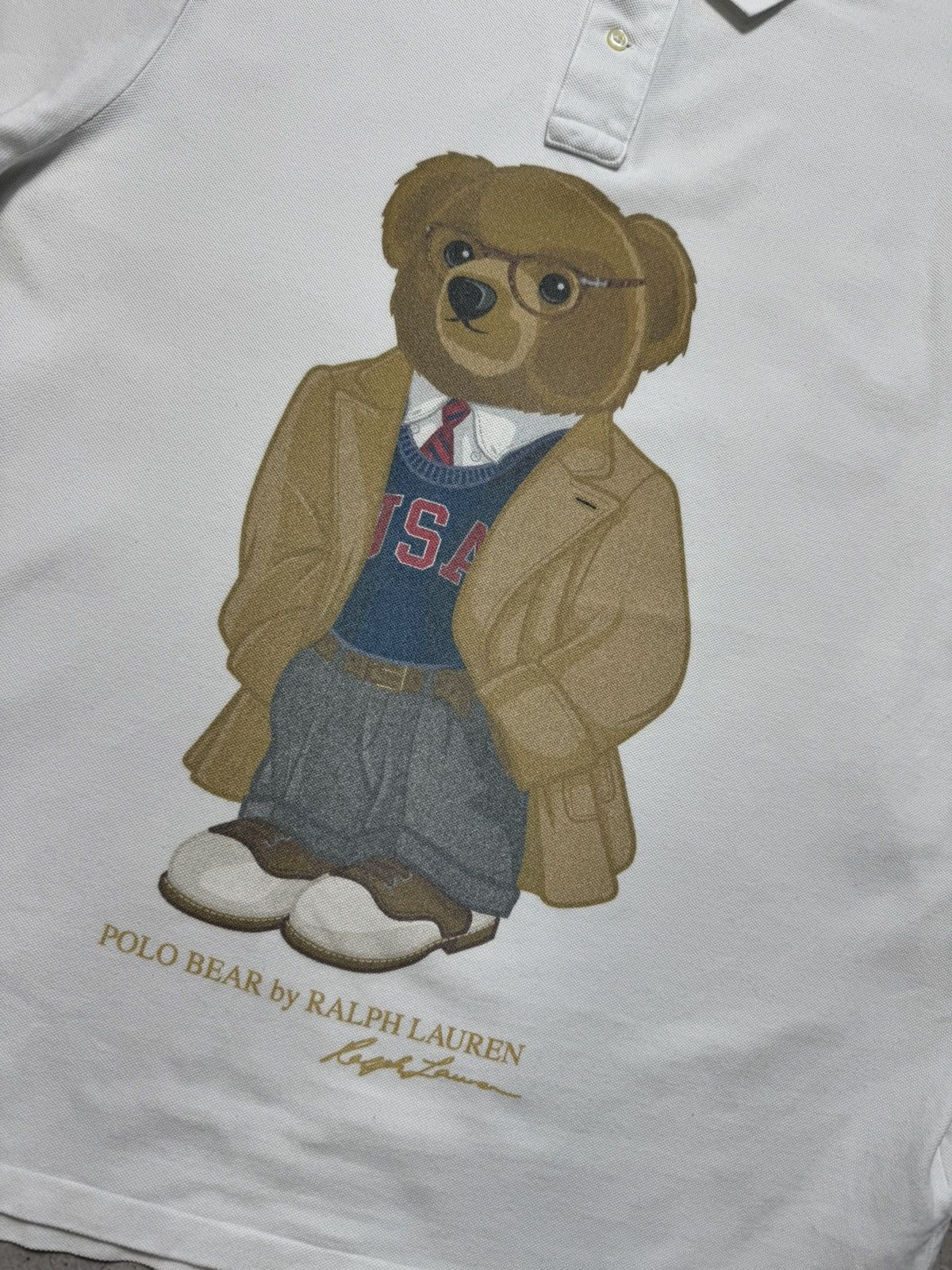 Polo Ralph Lauren Polo Ralph Lauren Bear Polo T-Shirt Big Logo Size US XL / EU 56 / 4 - 6 Thumbnail