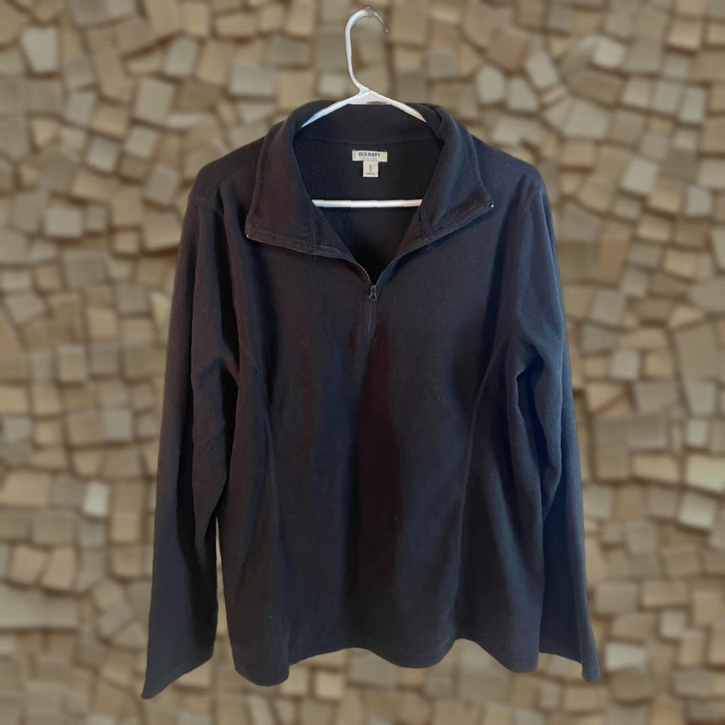 Old Navy Old Navy Fleece Women’s Size XL Black 1/4 Zip Pullover Sweatshirt, Regular, Zip, Activewear Size XL / US 12-14 / IT 48-50 - 1 Thumbnail