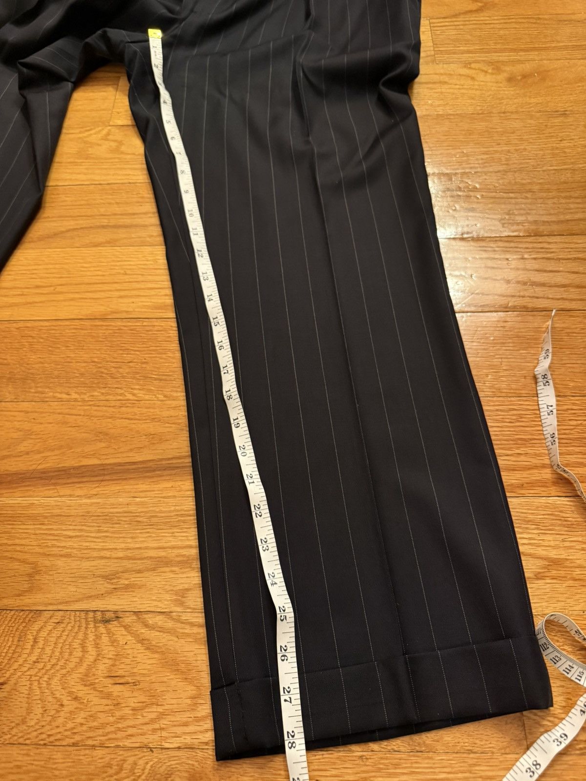 Ralph Lauren Purple Label RLPL double breasted Pinstripe suit Size 42R - 5 Thumbnail