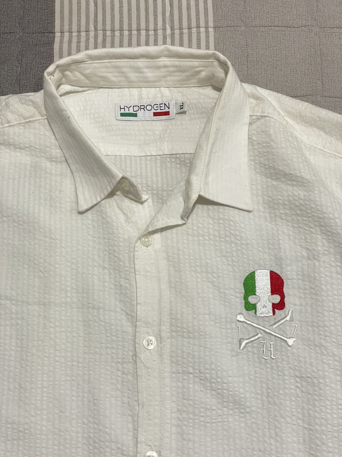 HYDROGEN Y2k crazy skull italy hydrogen shirt Size US XL / EU 56 / 4 - 3 Thumbnail
