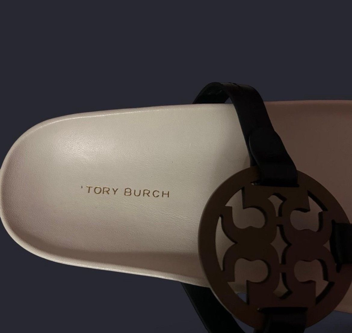 Tory Burch Perfect Black/ Almond Flour New Ivory TORY BURCH Size US 8.5 / IT 38.5 - 2 Thumbnail
