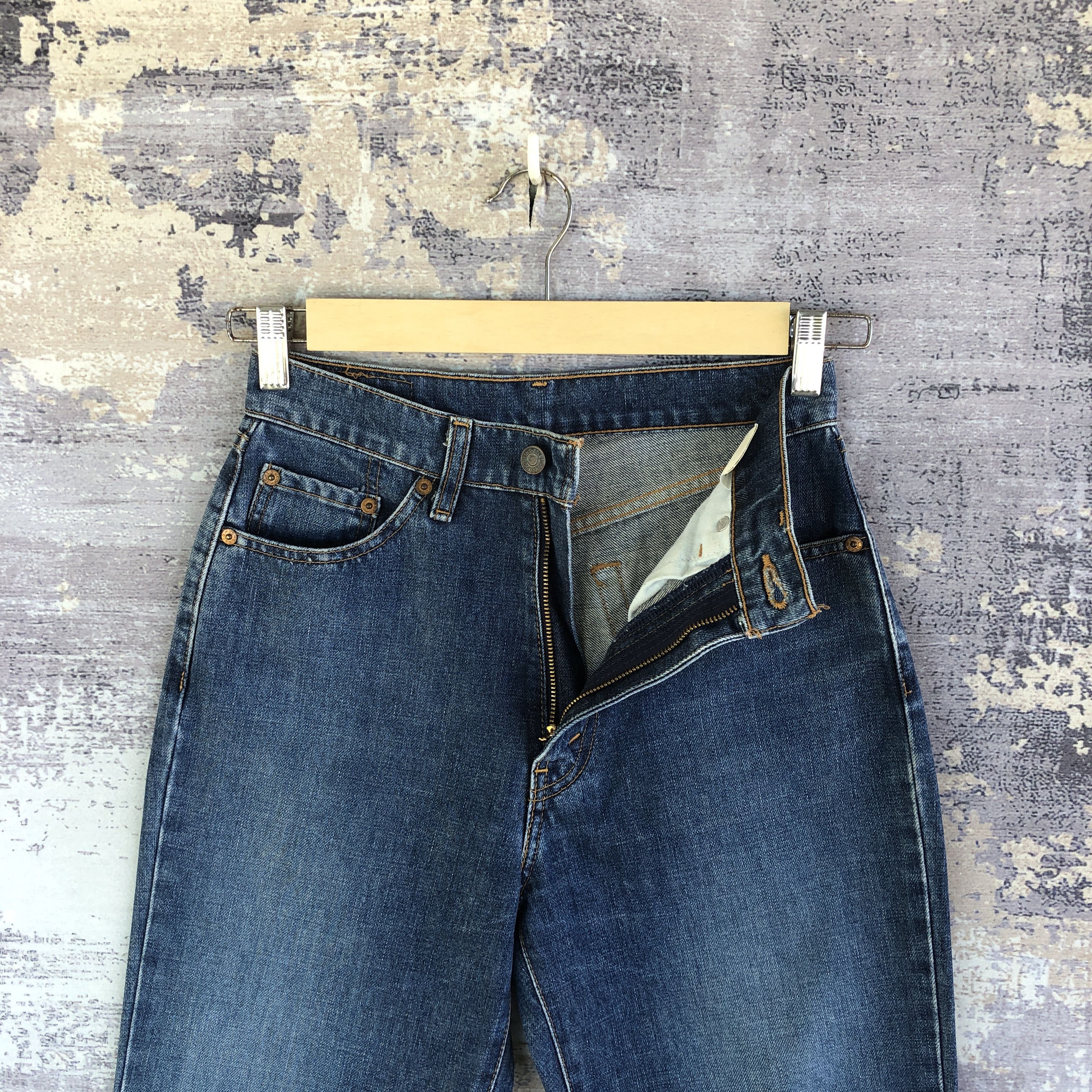 If Six Was Nine Vintage Levis 557 Flare Jeans Levi's Wide Leg Bootcut Denim Size 26" / US 2 / IT 38 - 6 Thumbnail