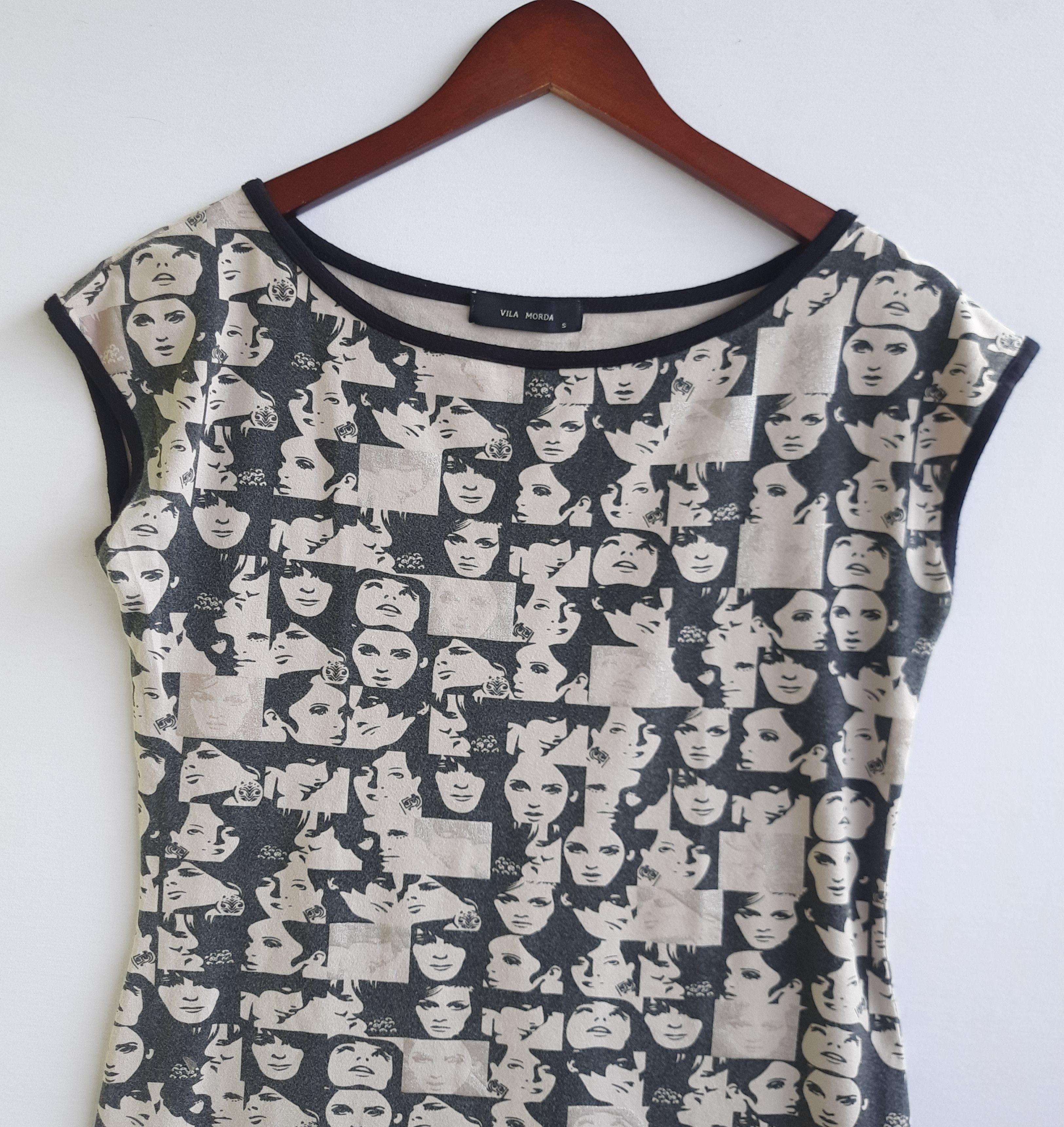 Japanese Brand Y2K Vila Morda AOP T-Shirt Grunge Size S / US 4 / IT 40 - 6 Thumbnail