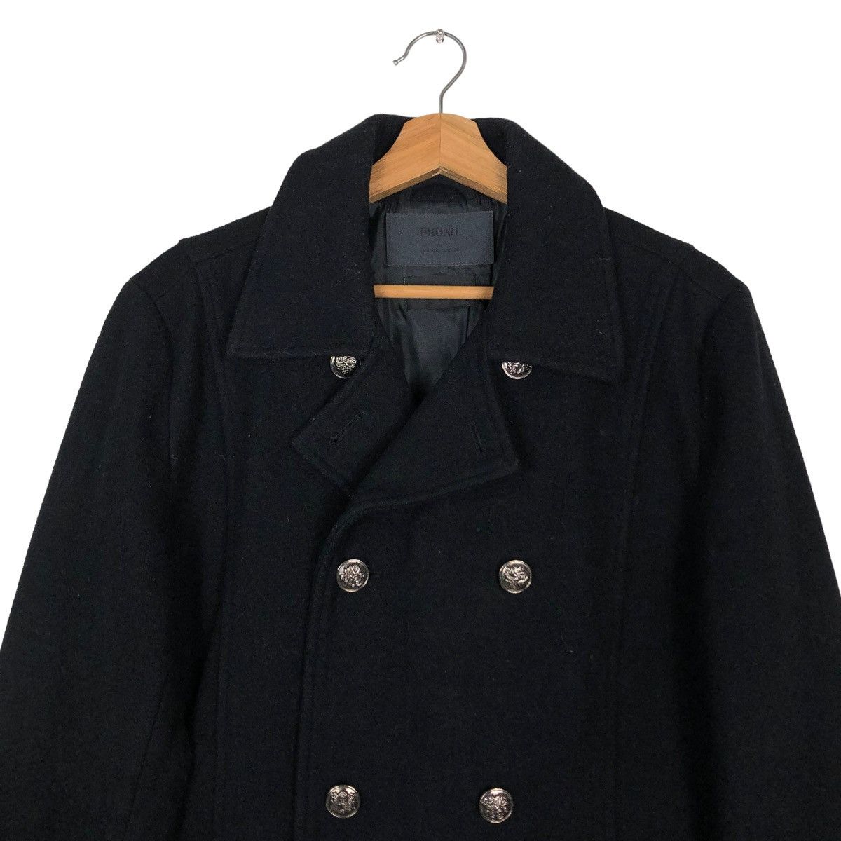 Japanese Brand 🔥Double Breast Wool Biker Jacket Phono Japan Made Size US M / EU 48-50 / 2 - 3 Thumbnail